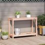 Voir la diapositive 3 : VIDAXL Table de rempotage et etagere 108x35x75 cm bois massif douglas