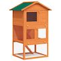 Voir la diapositive 2 : VIDAXL Clapier d'exterieur Enclos pour petits animaux 3 niveaux Bois