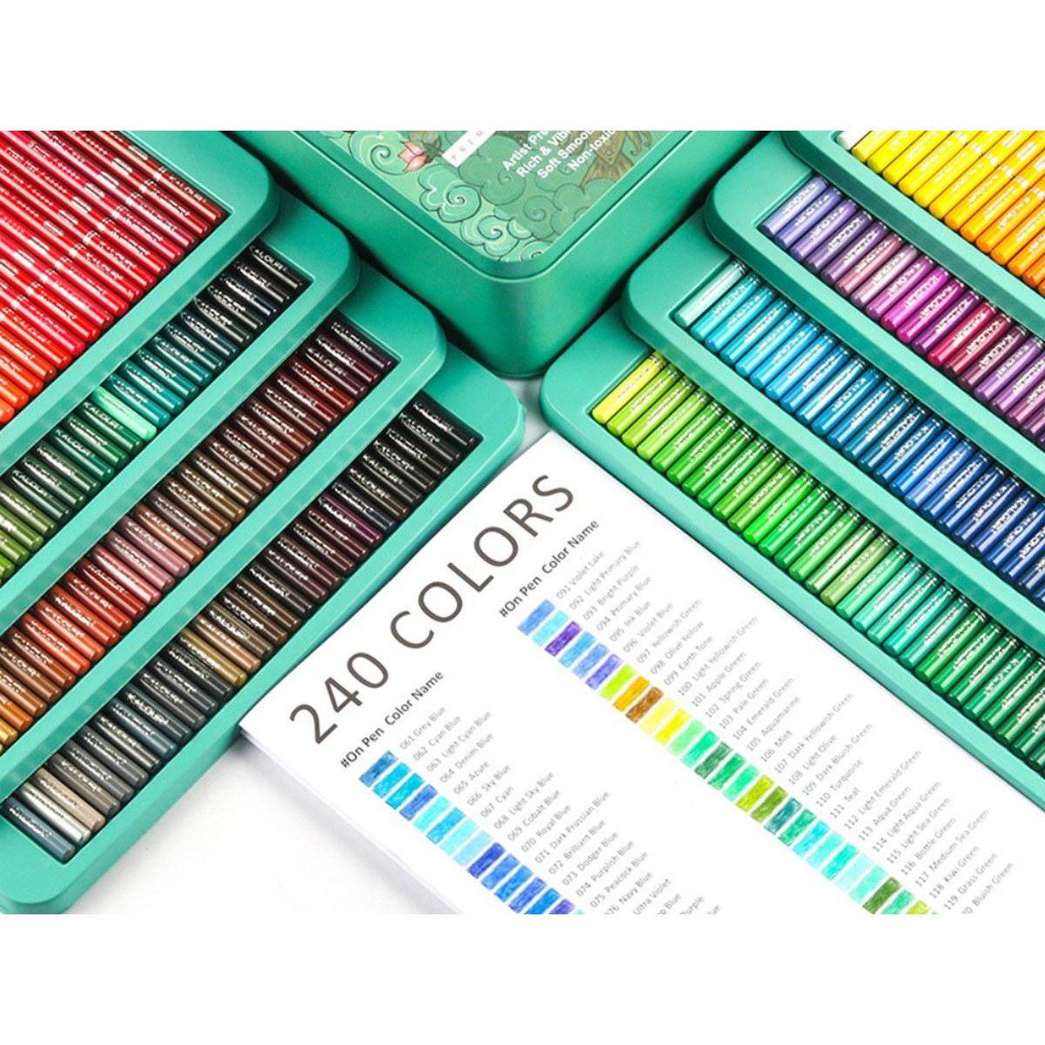 Voir la diapositive 3 : 1001JOUETS Boîte de Crayons de Couleurs - 240 Nuances Créatives