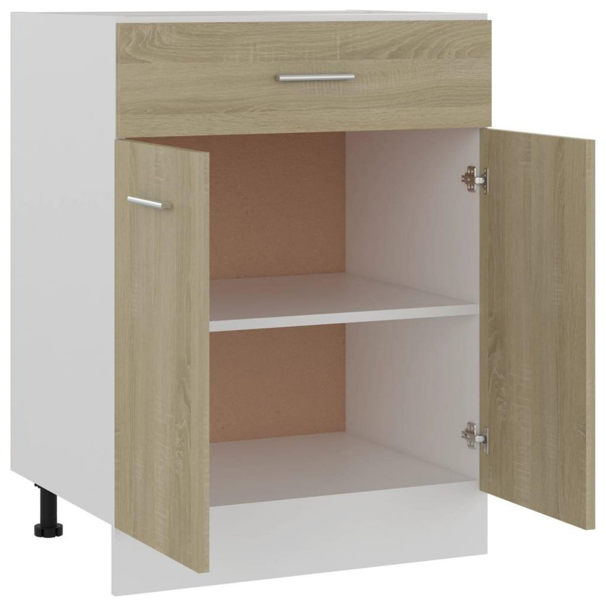 VIDAXL Armoire de plancher a tiroir Chene sonoma Bois d'ingenierie
