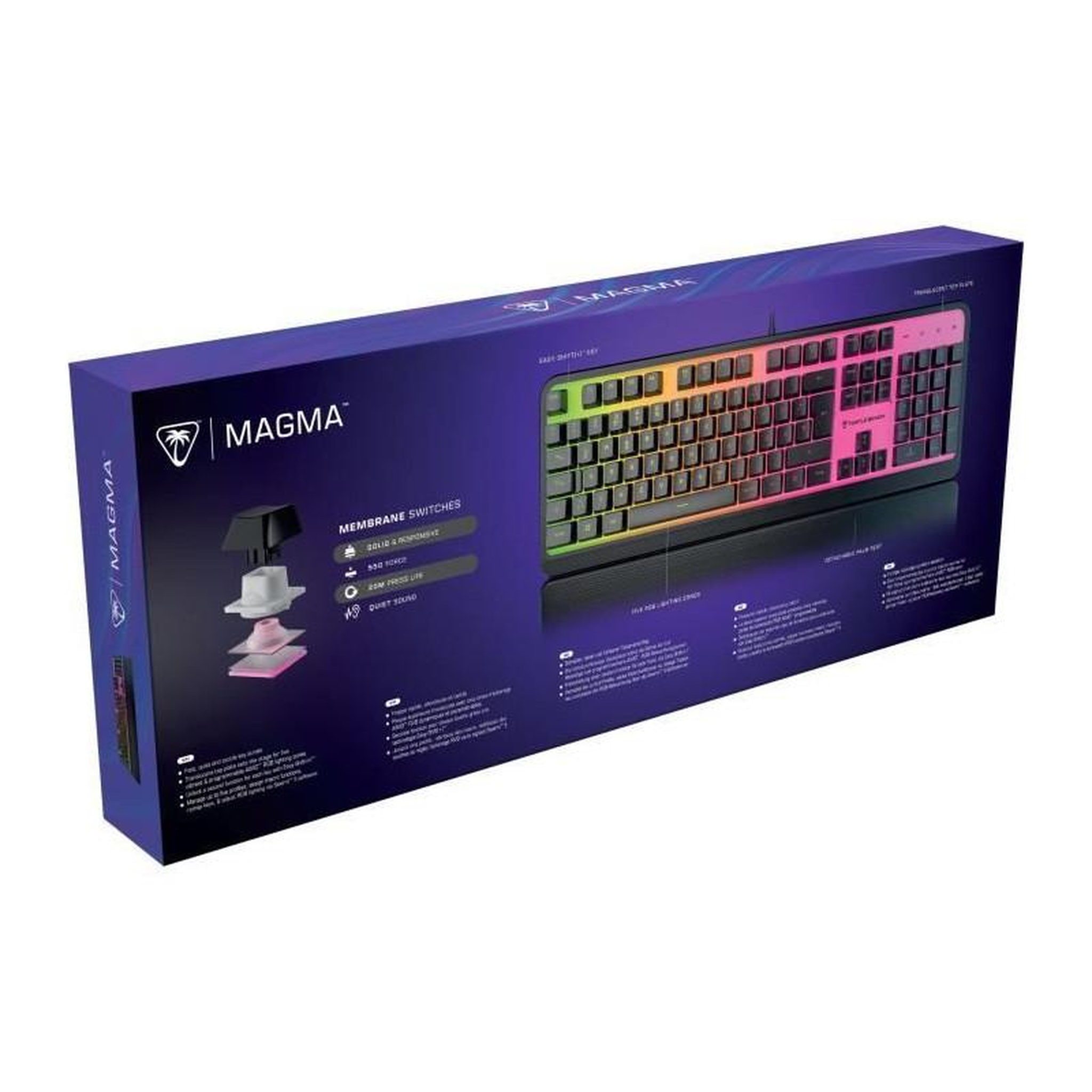 Voir la diapositive 5 : Turtle Beach Clavier gamer Magma Noir FR