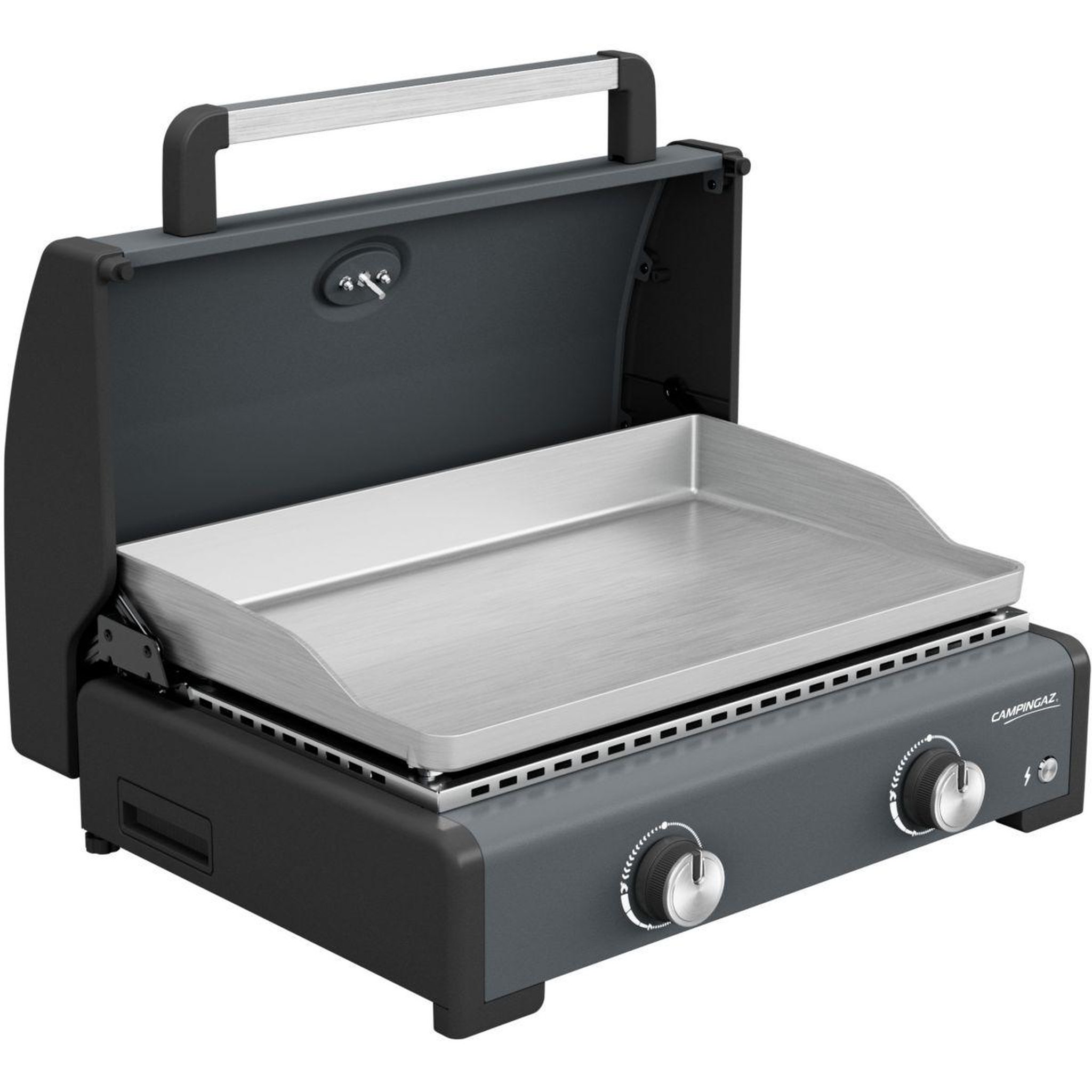 Voir la diapositive 2 : CAMPINGAZ Plancha gaz sigma 2 pro 2 brûlreurs avec couvercle de cuisson à poser , 58x36 cm