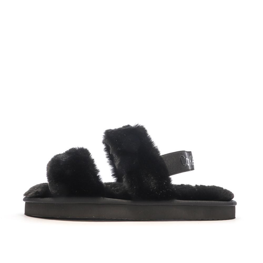 Claquettes Noires Femme Calvin Klein Jeans Home