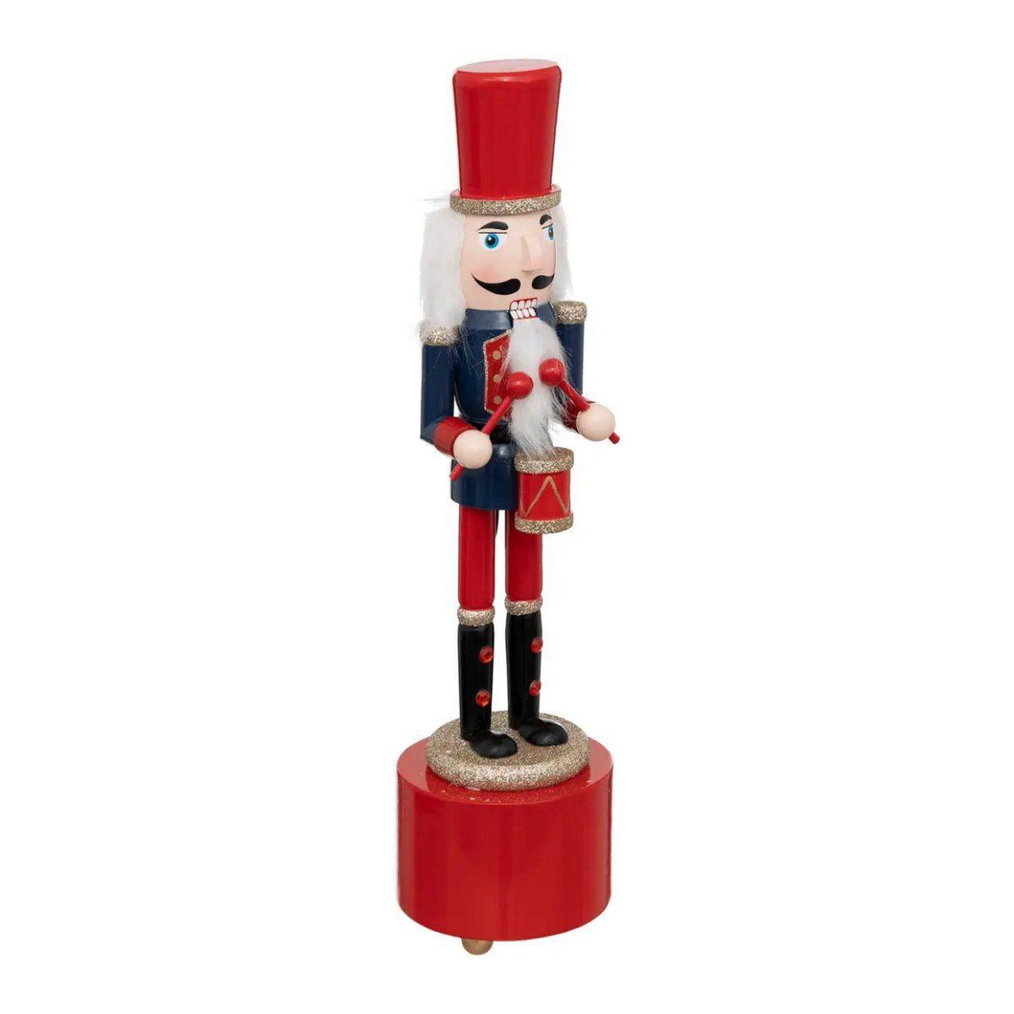 ATMOSPHERA Personnage musical  casse noisette  31cm rouge