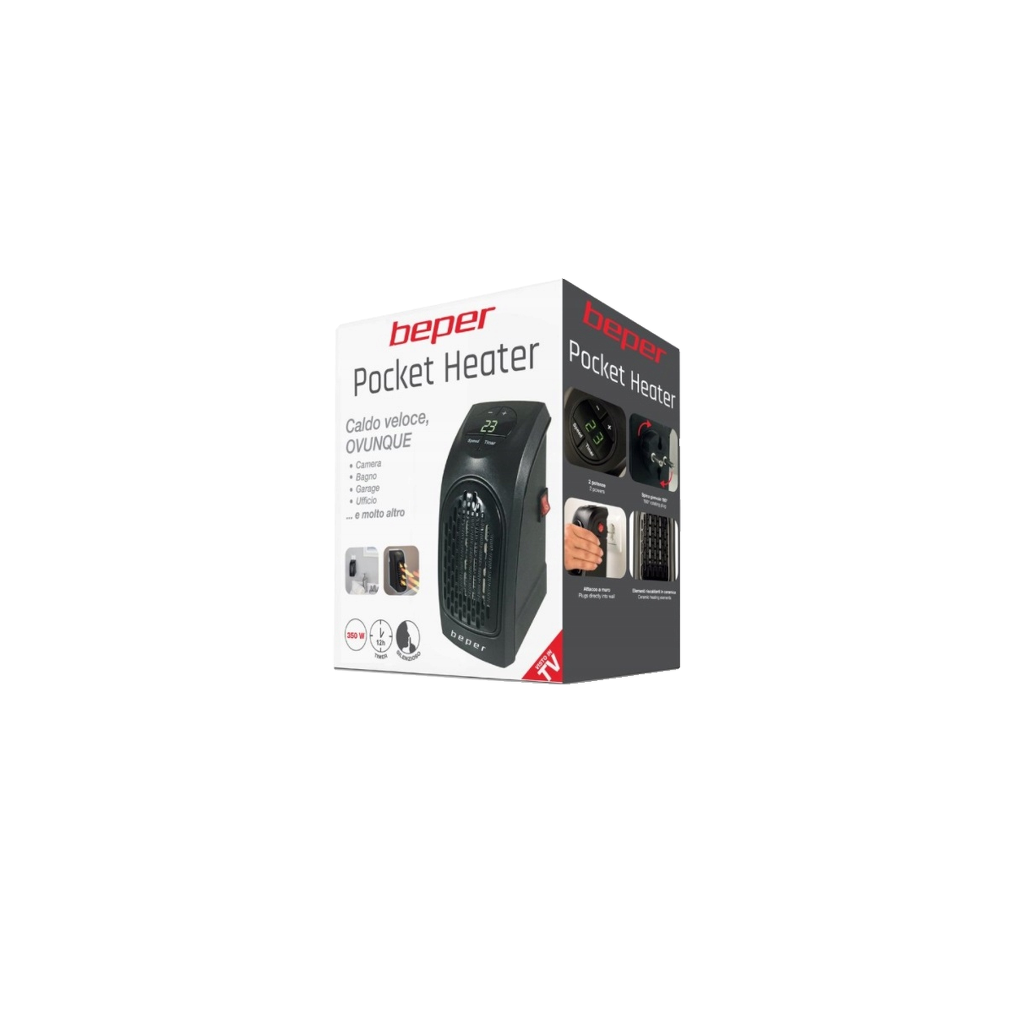 Voir la diapositive 5 : BEPER Radiateur électrique Beper ri.201 350W noir