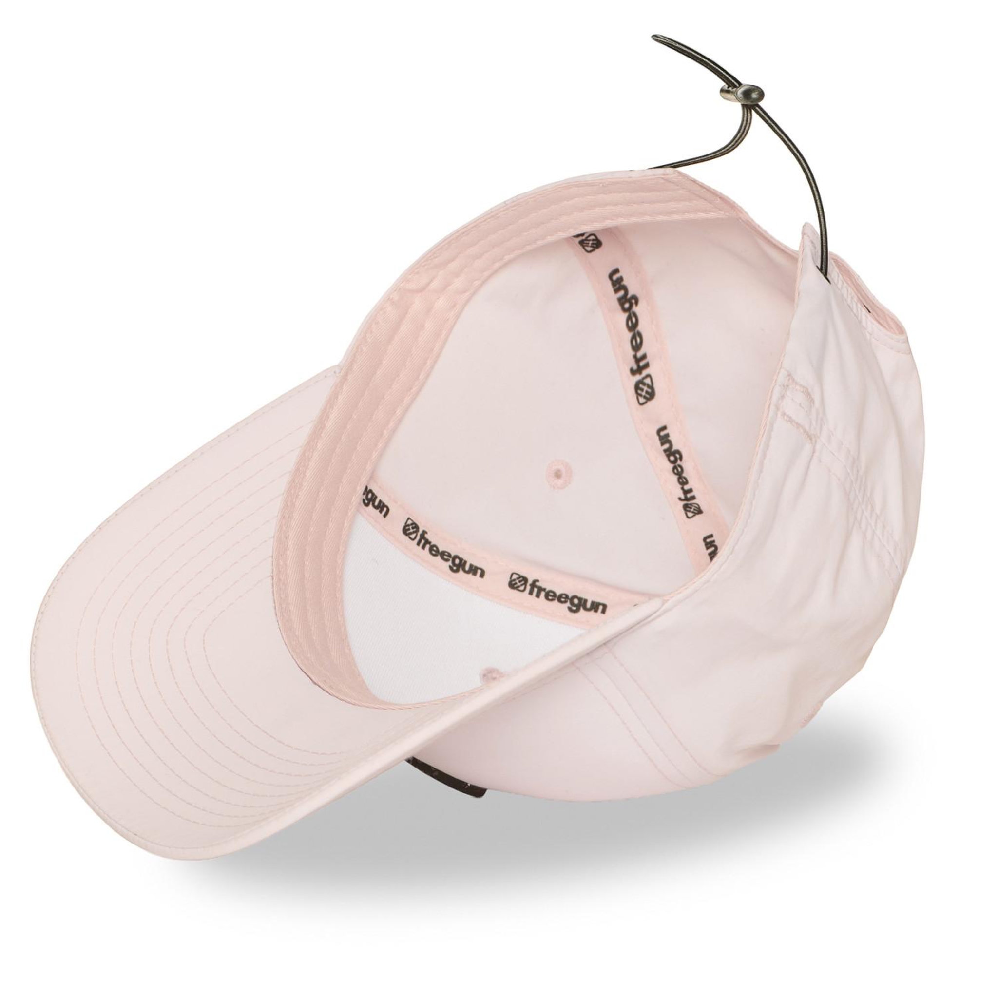Voir la diapositive 6 : FREEGUN Casquette baseball avec écusson rond PU et réglage par cordon FRGN