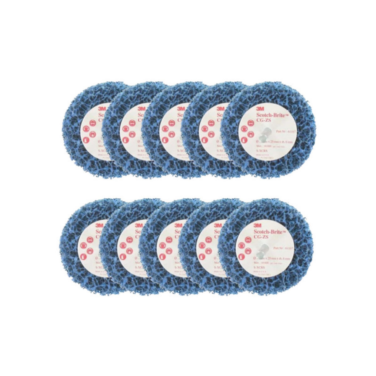 3M Brosse 3M scotch-brite CG-ZS diamètre 75 mm x 10