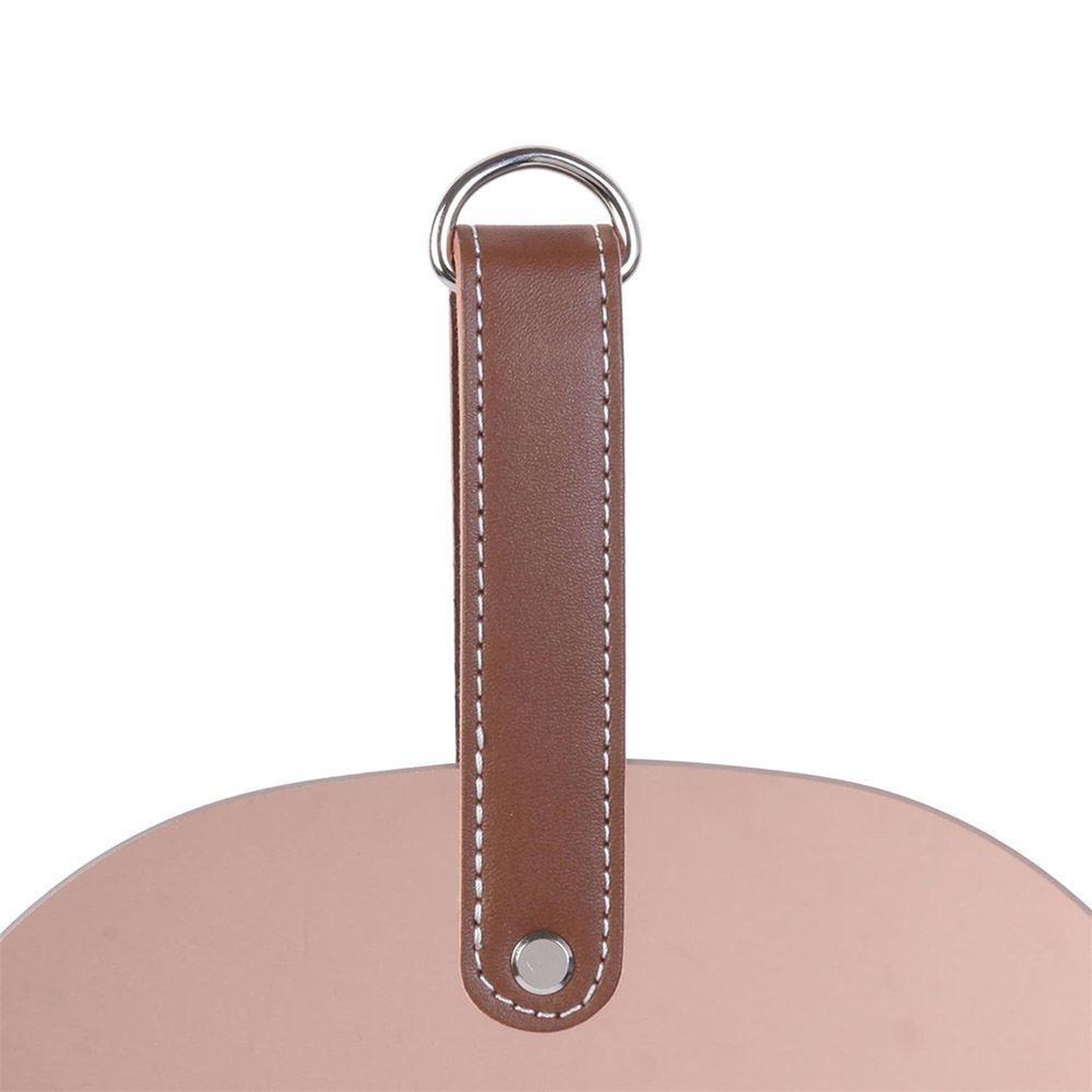 Voir la diapositive 3 : The Home Deco Factory Miroir cuivre rose avec anse trapèze