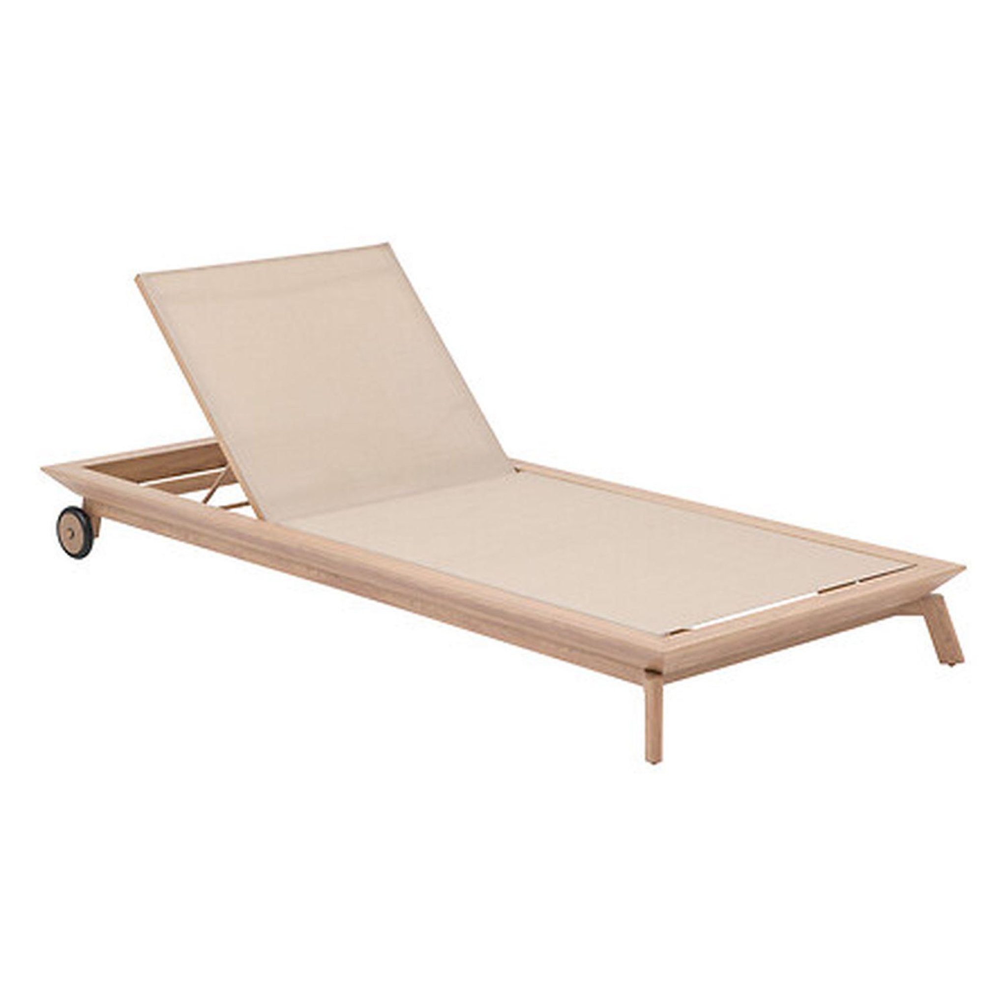 Voir la diapositive 4 : HESPERIDE Lit de piscine en aluminium et acier avec roues manissa - beige