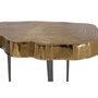 Voir la diapositive 2 : Paris Prix Table d'Appoint Design  Wood Art  65cm Or
