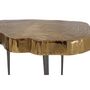 Voir la diapositive 2 : Paris Prix Table d'Appoint Design  Wood Art  65cm Or