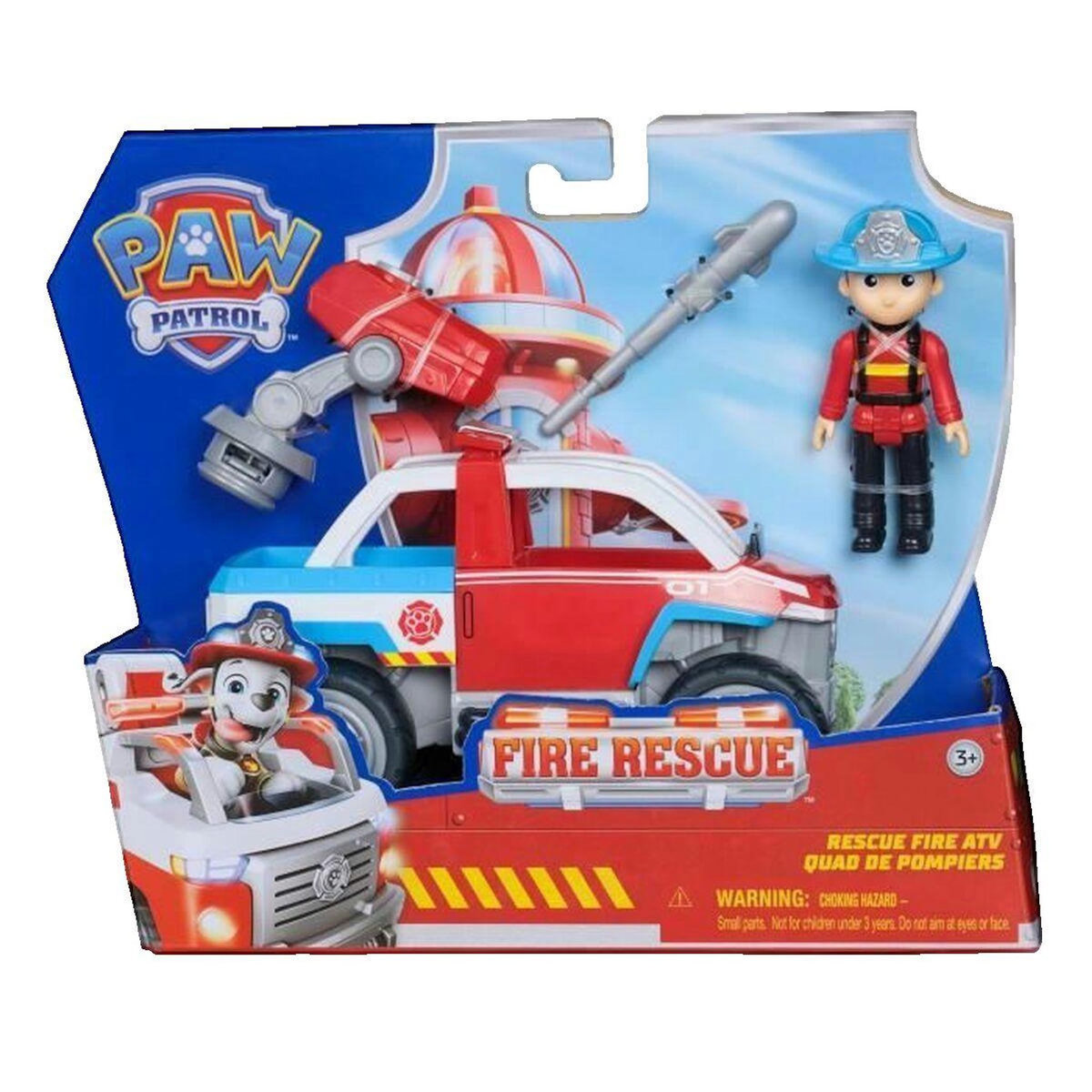 ASTER Véhicule de secours Aster PAW Patrol rouge avec figurine