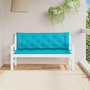 Voir la diapositive 1 : VIDAXL Coussins de banc de jardin lot de 2 turquoise 150x50x7 cm tissu