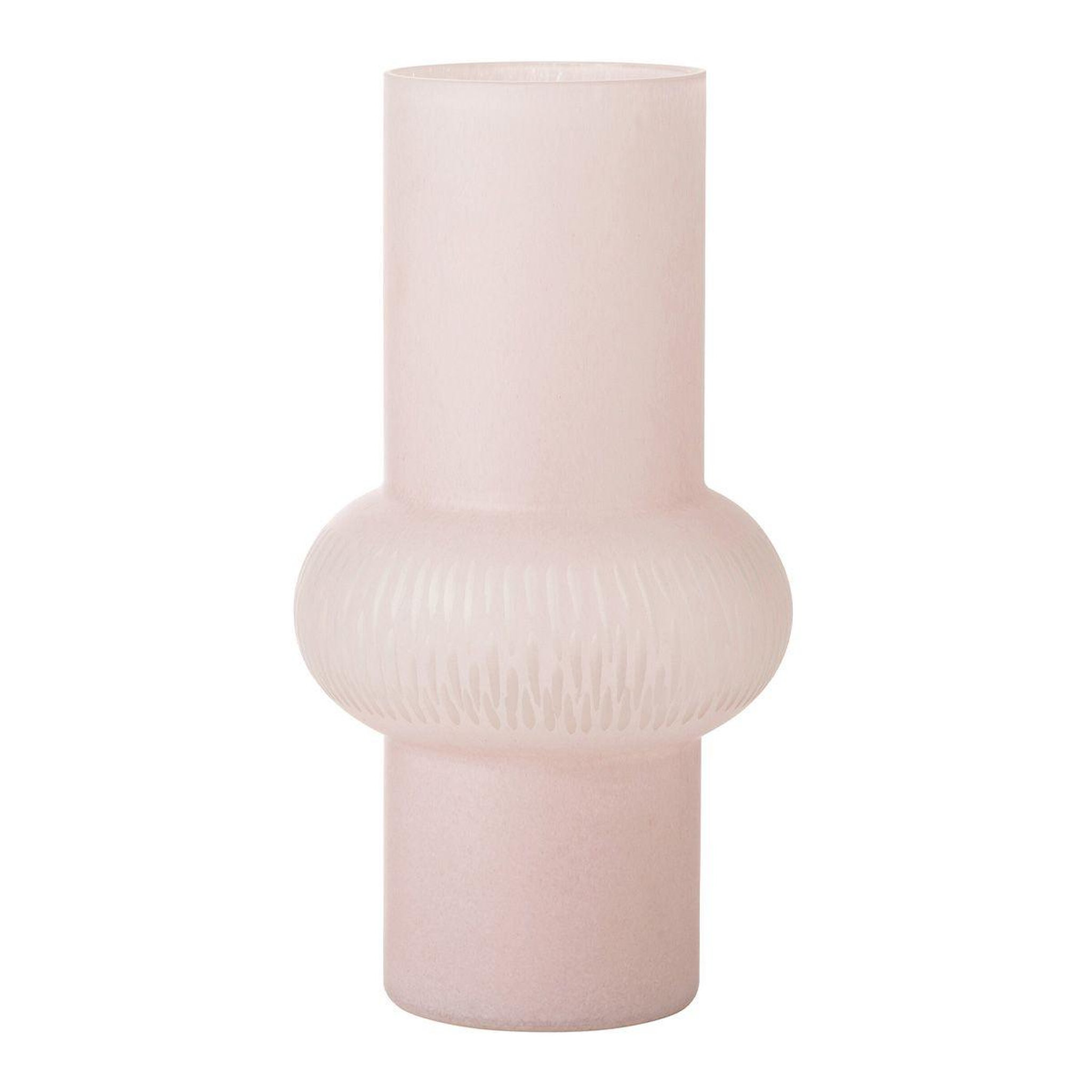 Voir la diapositive 1 : J-LINE Vase design ligne & boule  octave  35cm rose