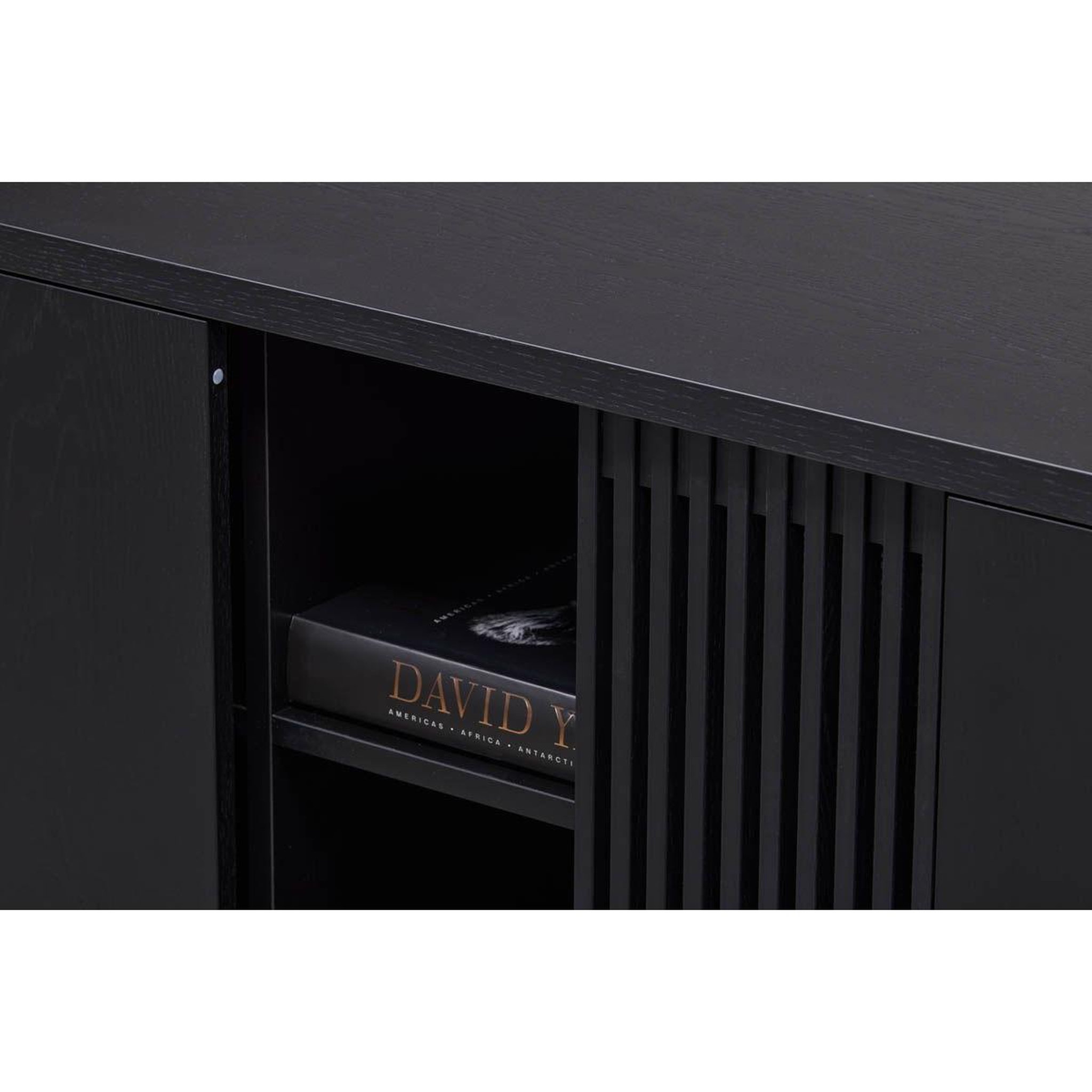 Voir la diapositive 5 : Paris Prix Buffet 4 portes coulissantes  ende  188cm noir