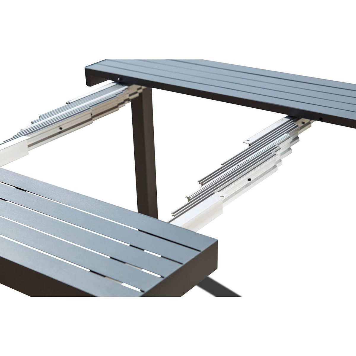 CONCEPT USINE Console extensible 2 à 12 places en aluminium OLHAO
