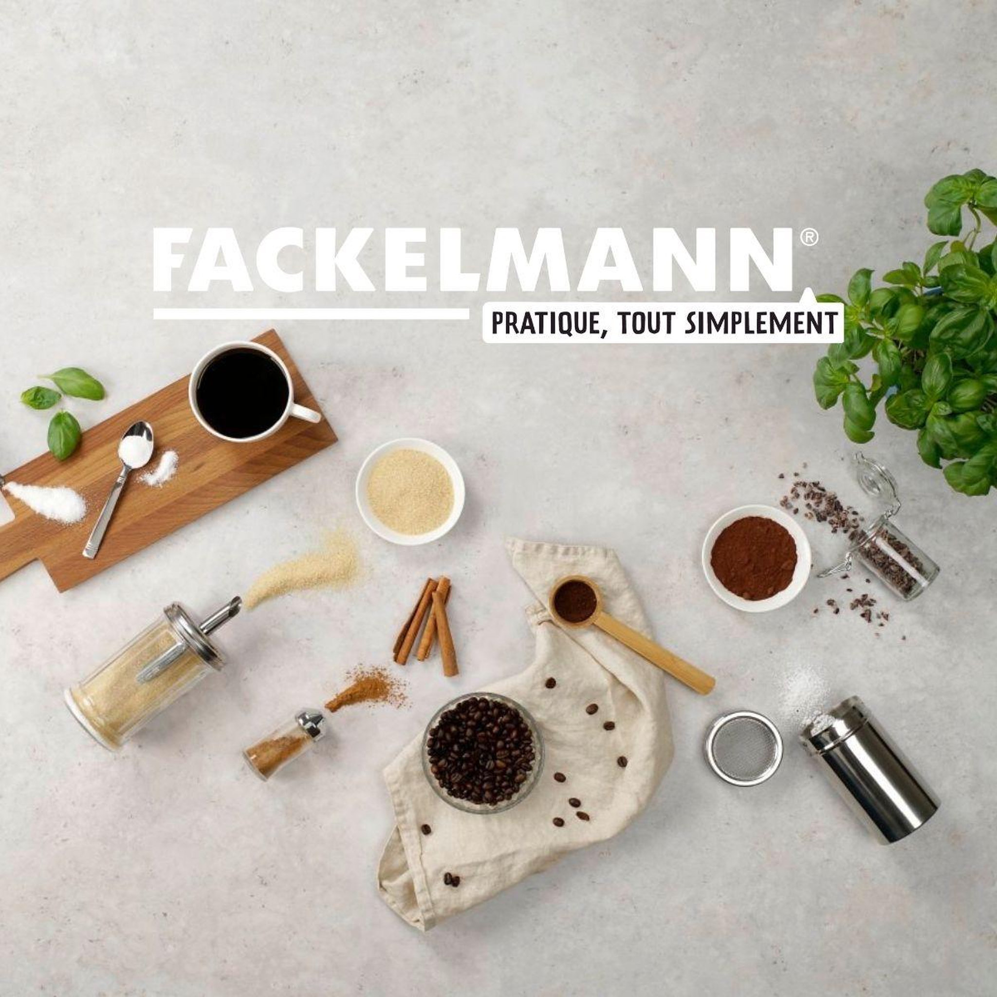 Voir la diapositive 4 : Fackelmann Ensemble de 2 saupoudreuses filet avec couvercle fackelmann divers