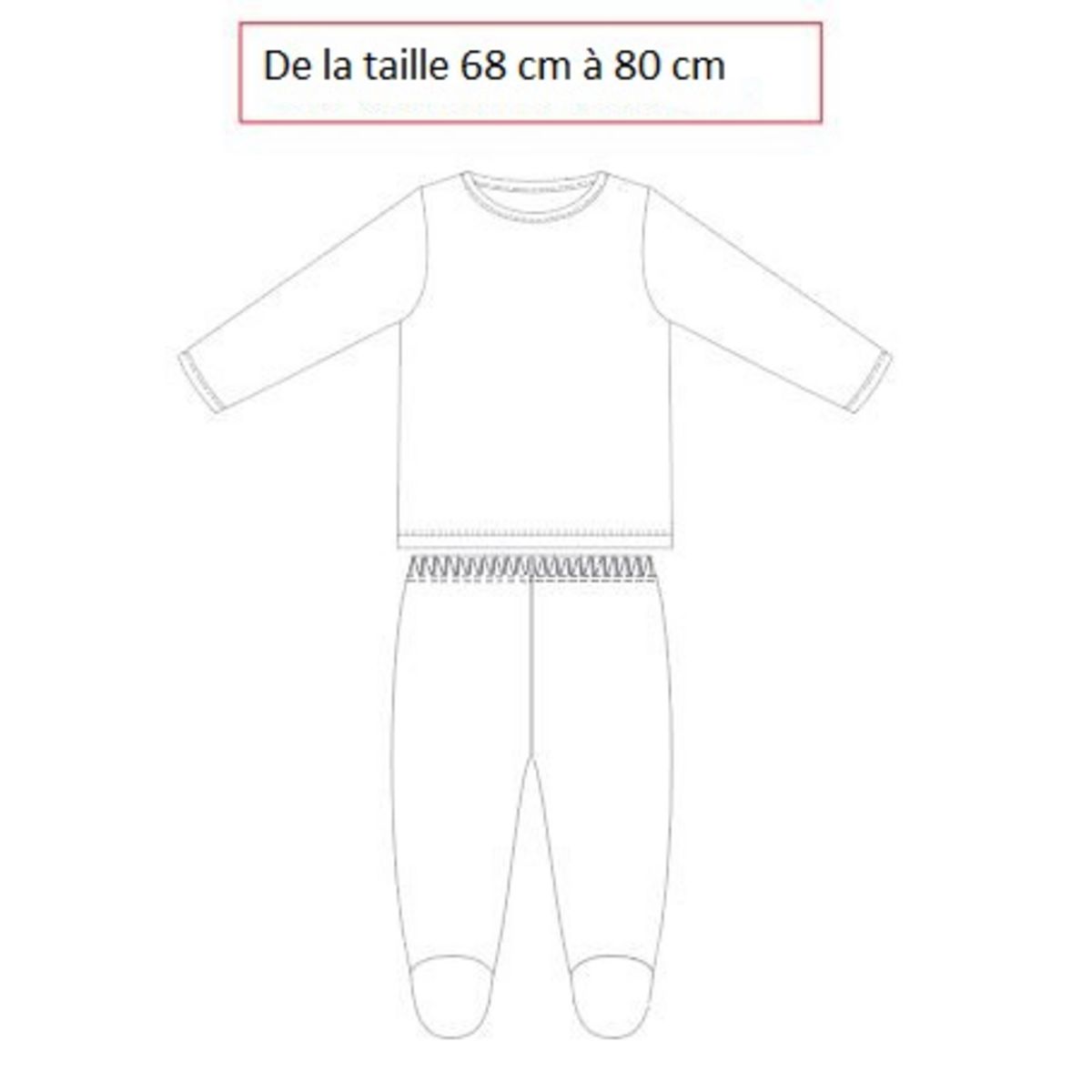 INEXTENSO Pyjama 2 pièces noël licorne bébé fille
