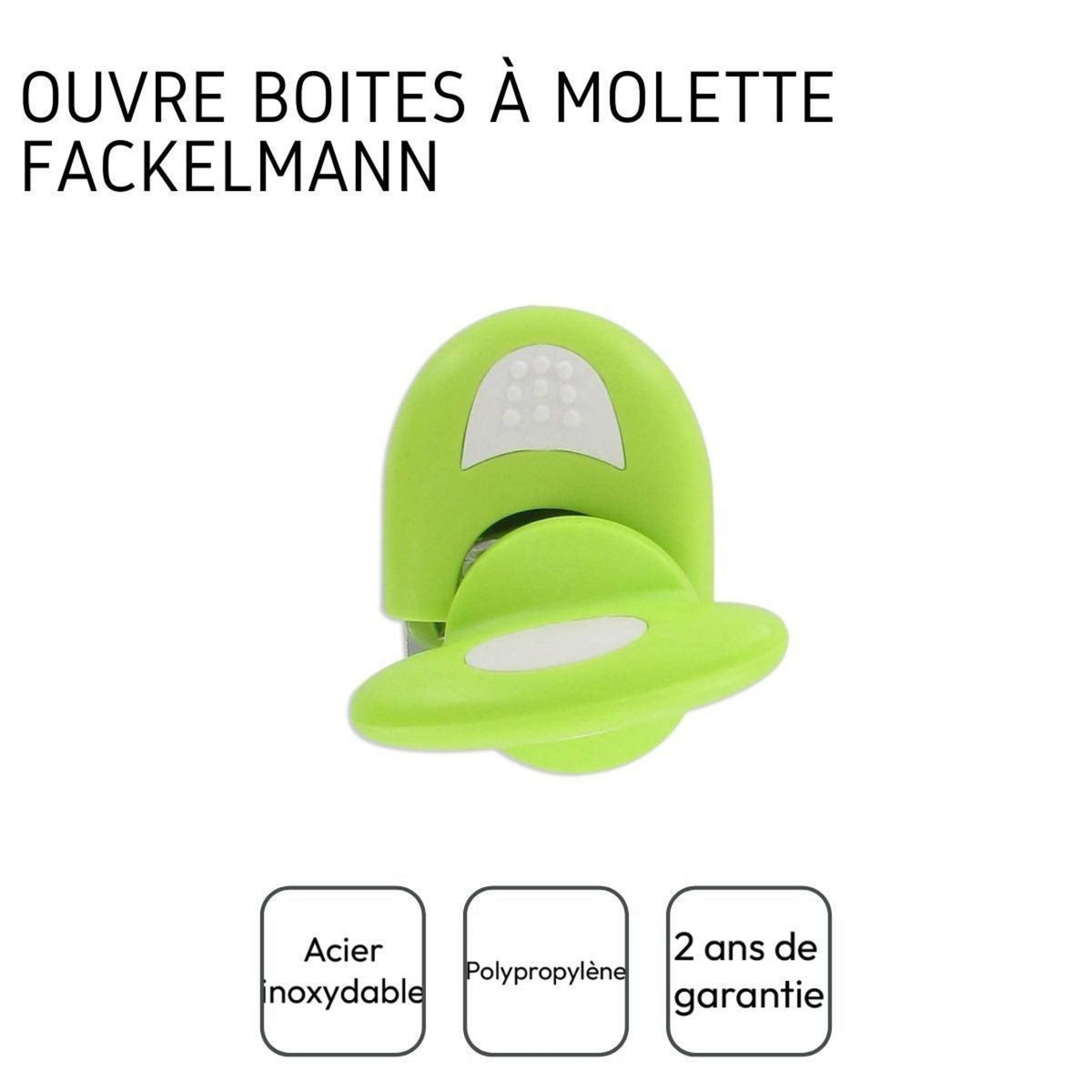 Fackelmann Ouvre-boîte à molette Fackelmann