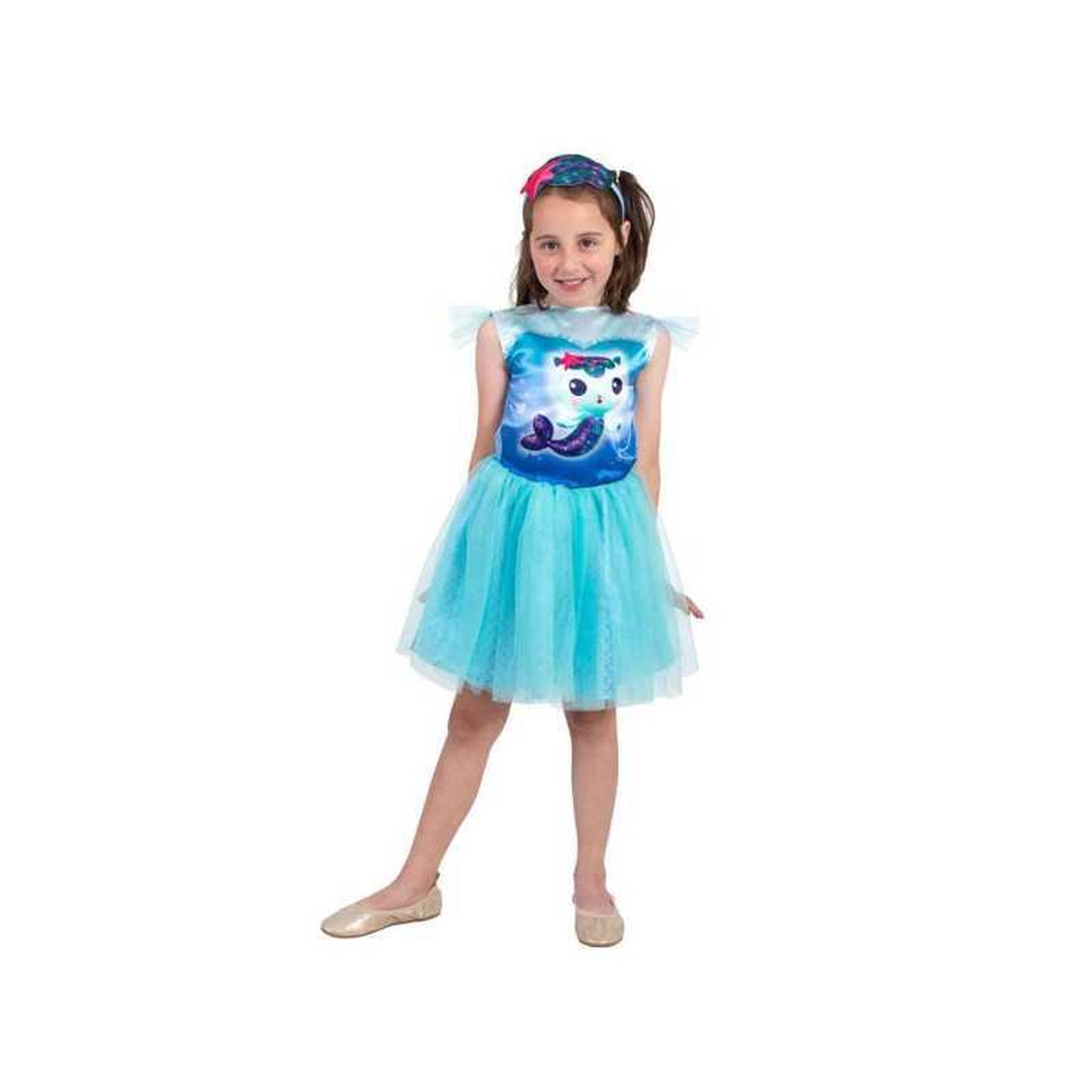 Rubie's Costume robe Gabby's Dollhouse marine luxe turquoise et bleu marine, 3-5 ans