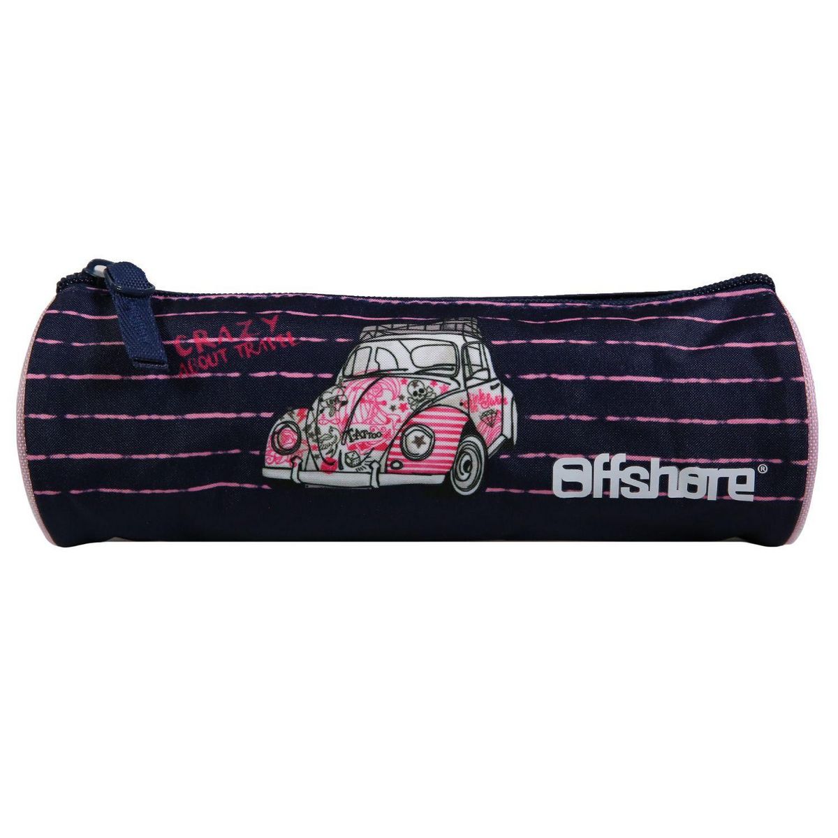 Bagtrotter BAGTROTTER Trousse scolaire ronde Offshore Bleu Voiture