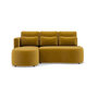 Voir la diapositive 1 : LISA DESIGN Mahina - canapé d'angle gauche 4 places convertible avec coffre en velours côtelé