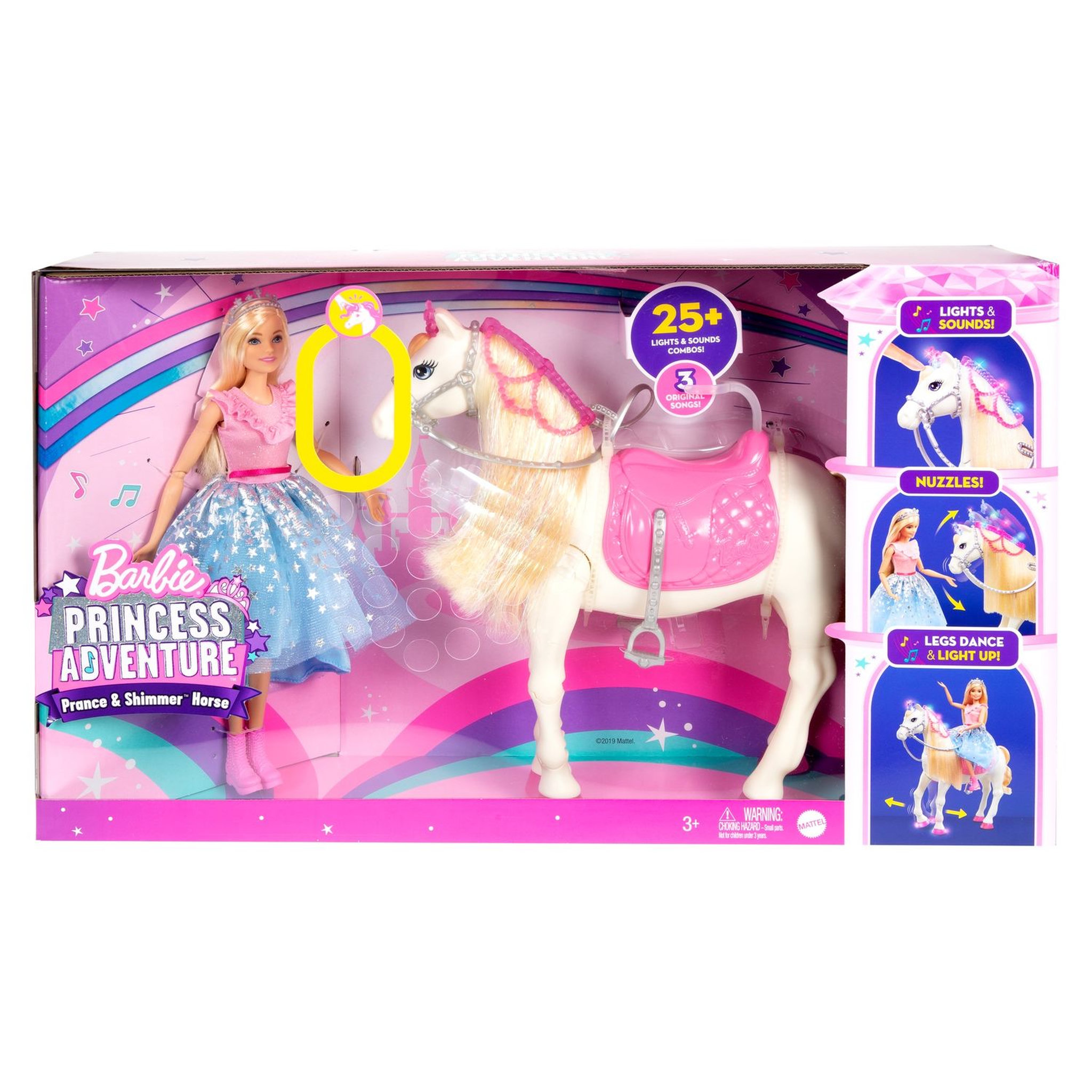 Voir la diapositive 6 : BARBIE Poupée Barbie Princesse et son cheval merveilleux 