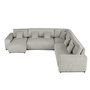 Voir la diapositive 1 : LISA DESIGN Garance - canapé modulable d'angle droit - 8 places - en velours côtelé