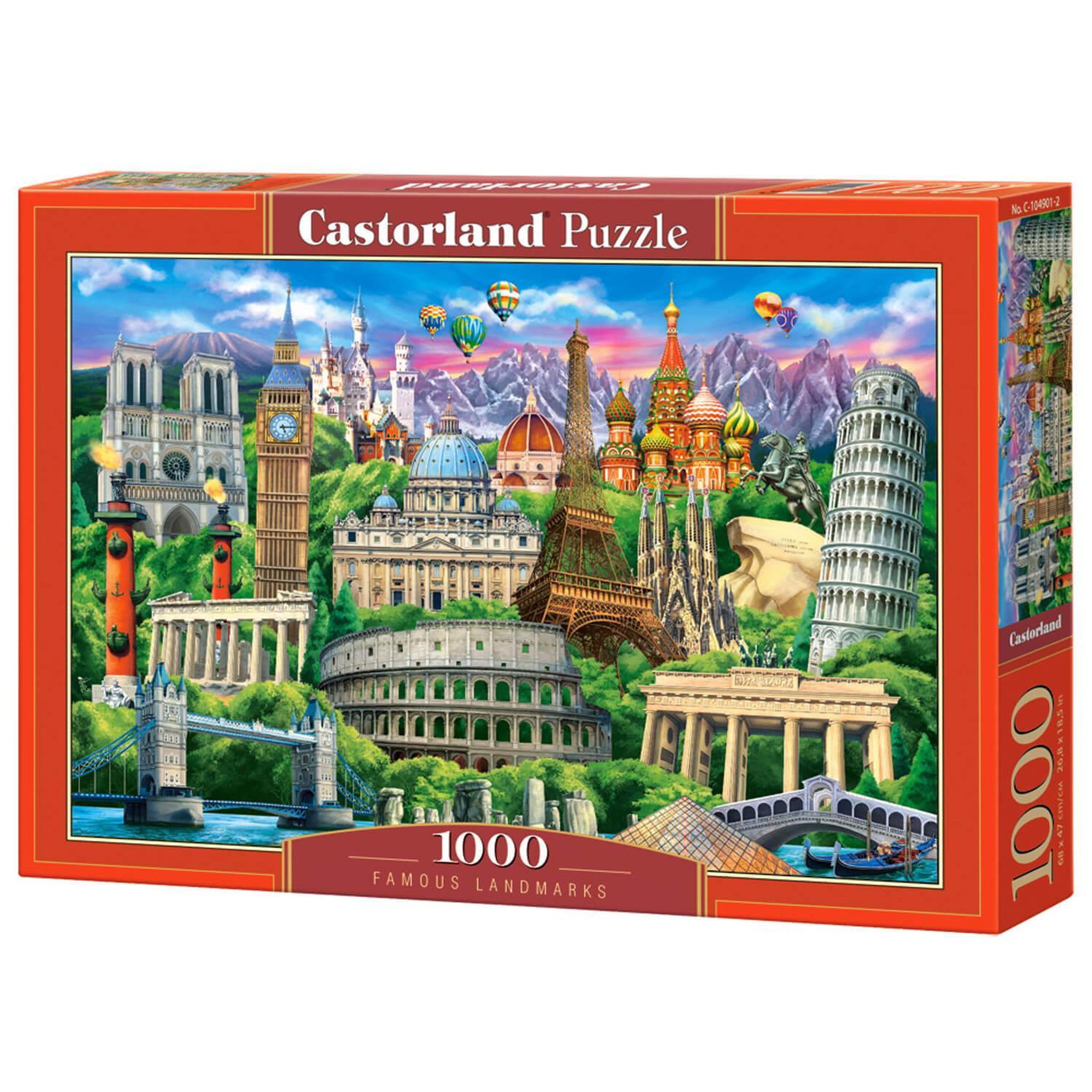 Voir la diapositive 2 : Castorland Puzzle 1000 pièces : Monuments Célèbres