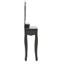 Voir la diapositive 4 : VIDAXL Ensemble de coiffeuse avec tabouret Gris 50x59x136 cm Paulownia