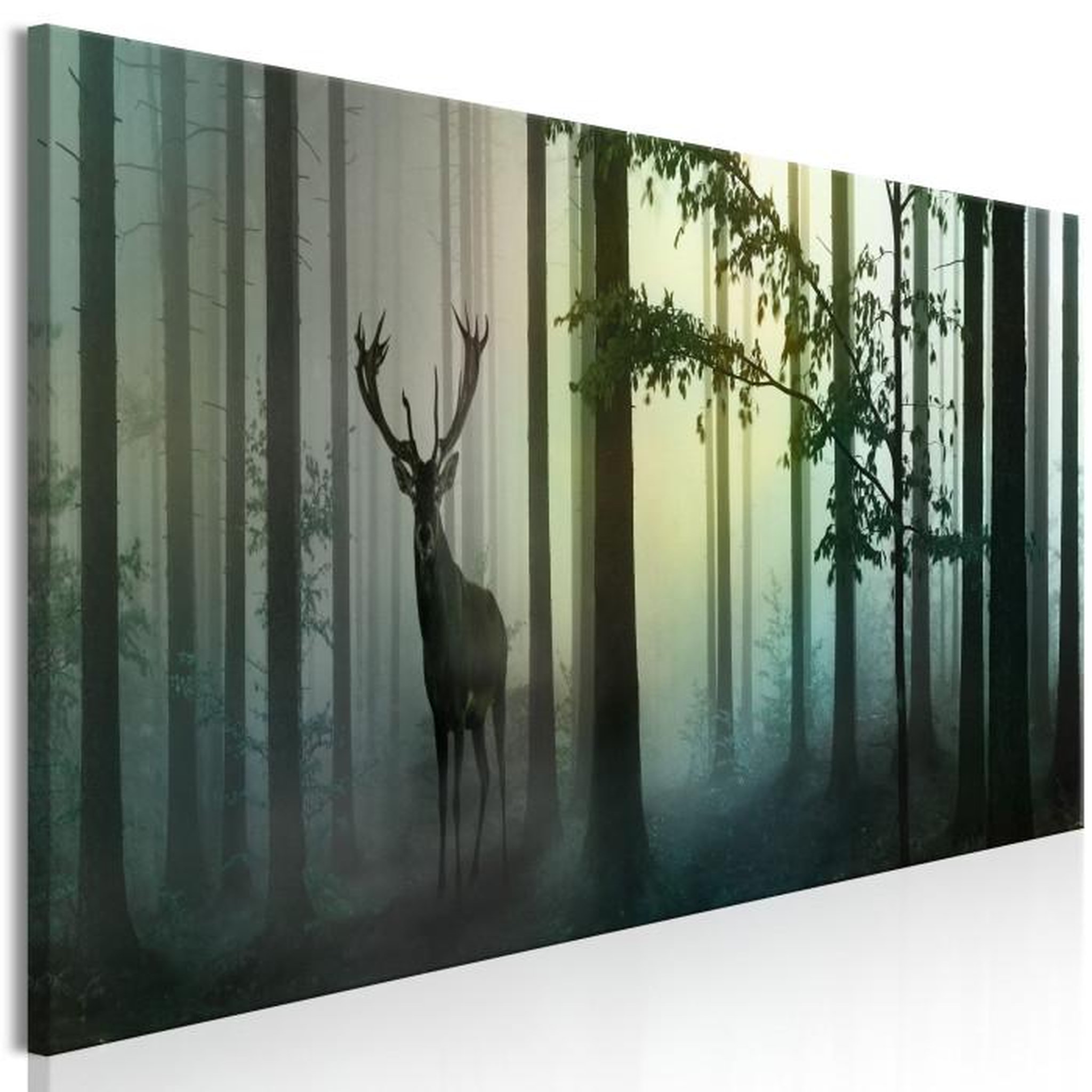 Paris Prix Tableau Imprimé  Morning Narrow Green. Coloris disponibles : Multicolore