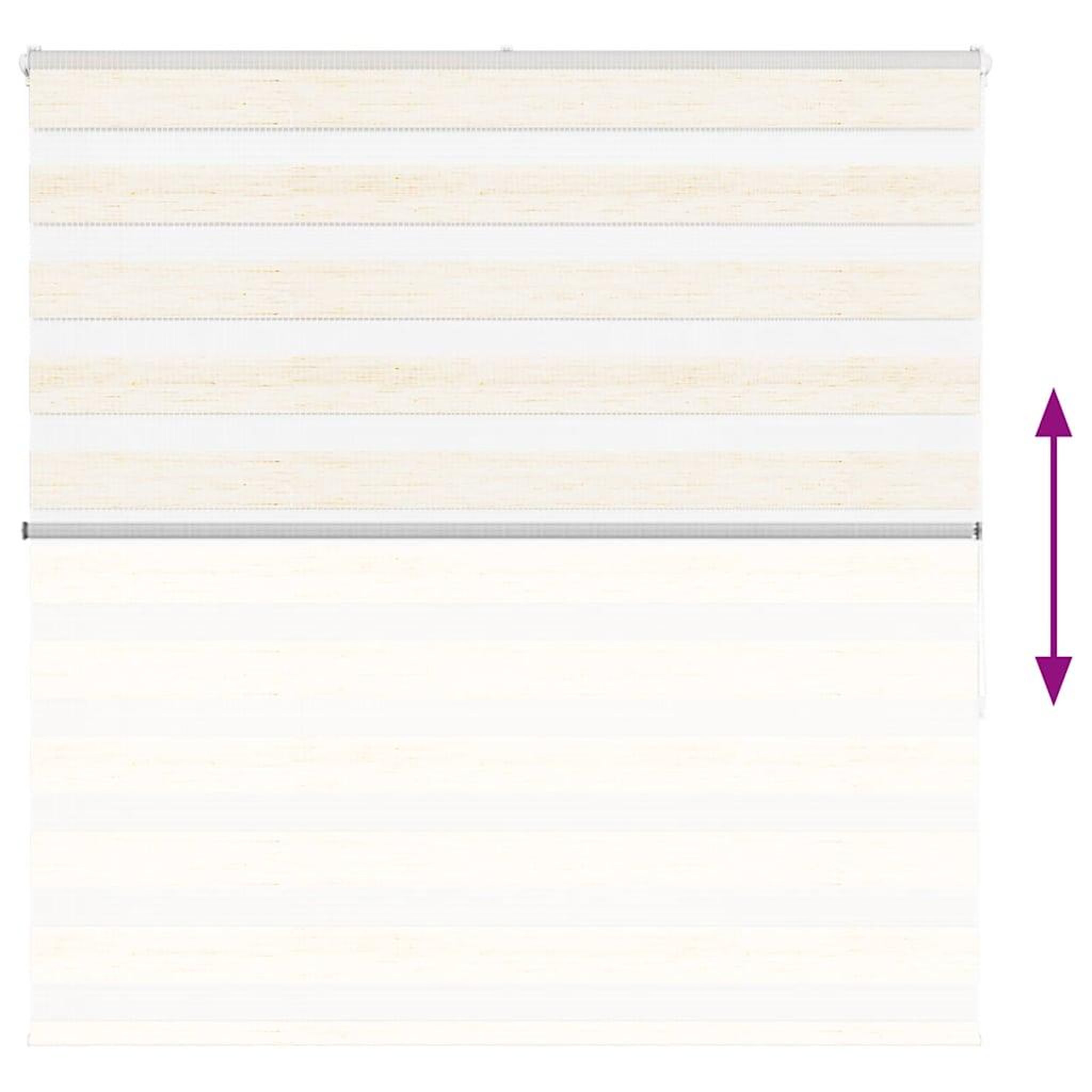 Voir la diapositive 5 : VIDAXL Store zebre beige marbre largeur du tissu 145,9 cm polyester