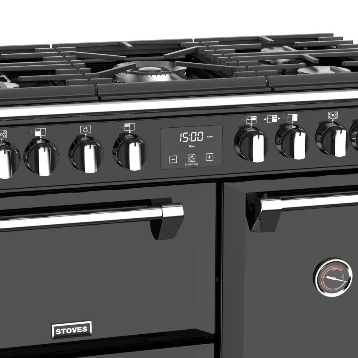 STOVES Piano de cuisson gaz RICHMOND DELUXE 90 DFT NOIR