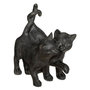 Voir la diapositive 1 : ATMOSPHERA Statuette Déco  Couple Chatons  15cm Noir
