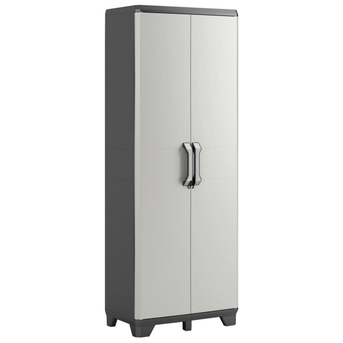 Keter Keter Armoire de rangement avec etageres Gear Noir et gris 182 cm
