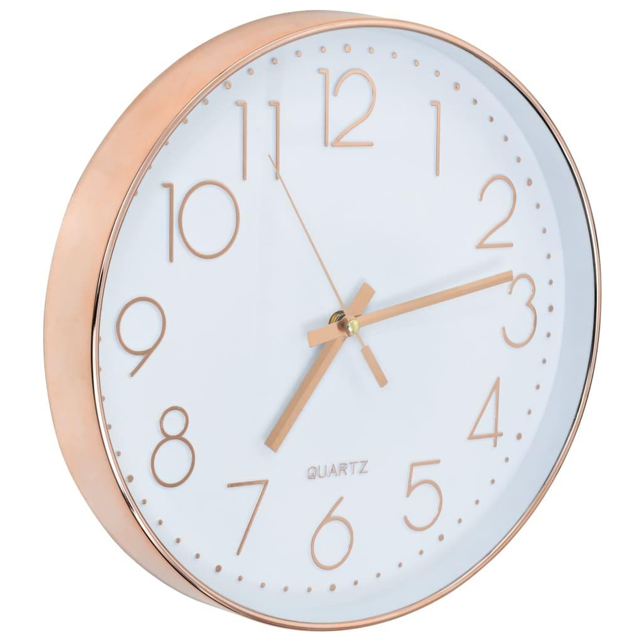 Voir la diapositive 3 : VIDAXL Horloge murale 30 cm Or rose
