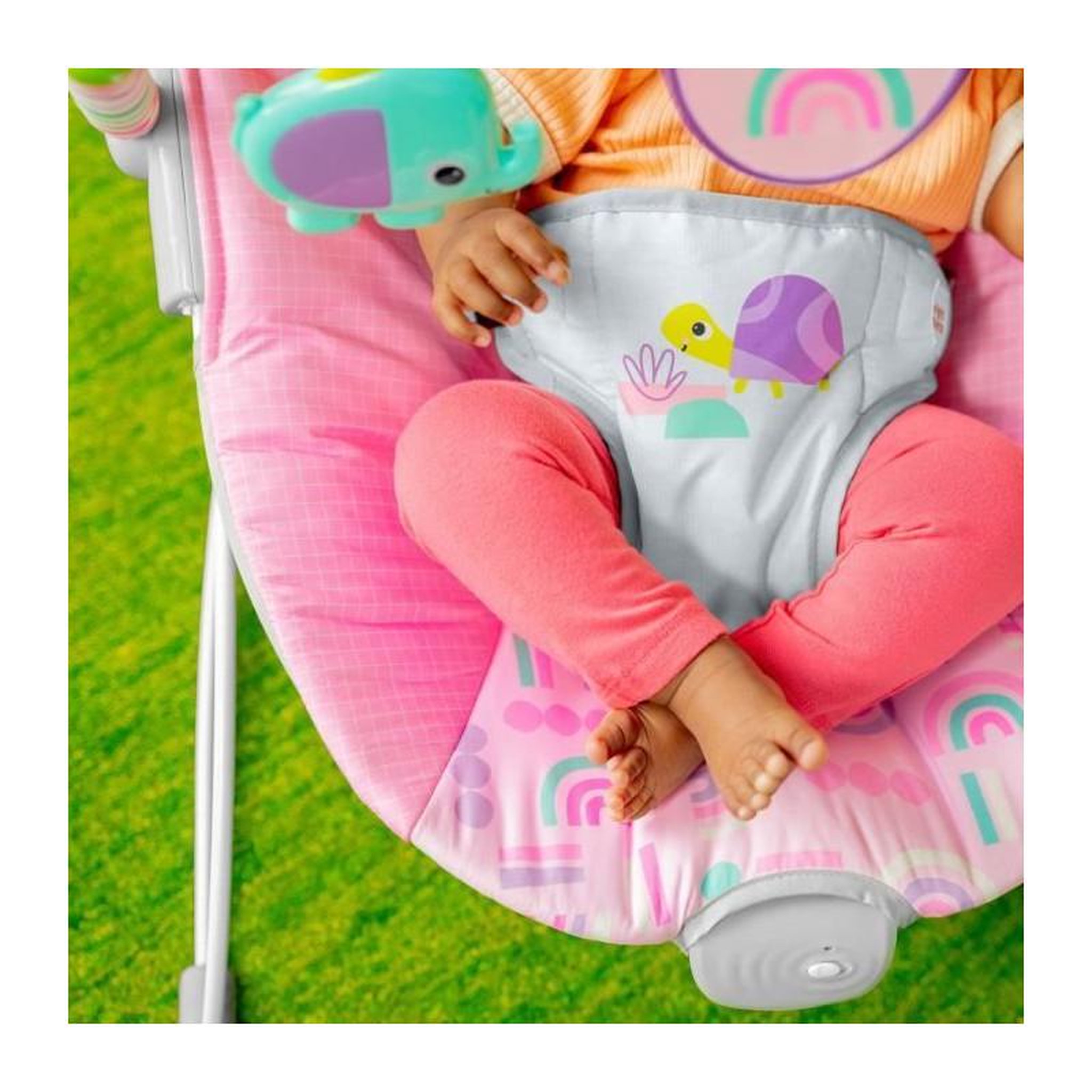 Voir la diapositive 5 : Bright Starts BRIGHT STARTS Transat pink paradise, vibrations apaisantes, jouets interactifs, des la naissance