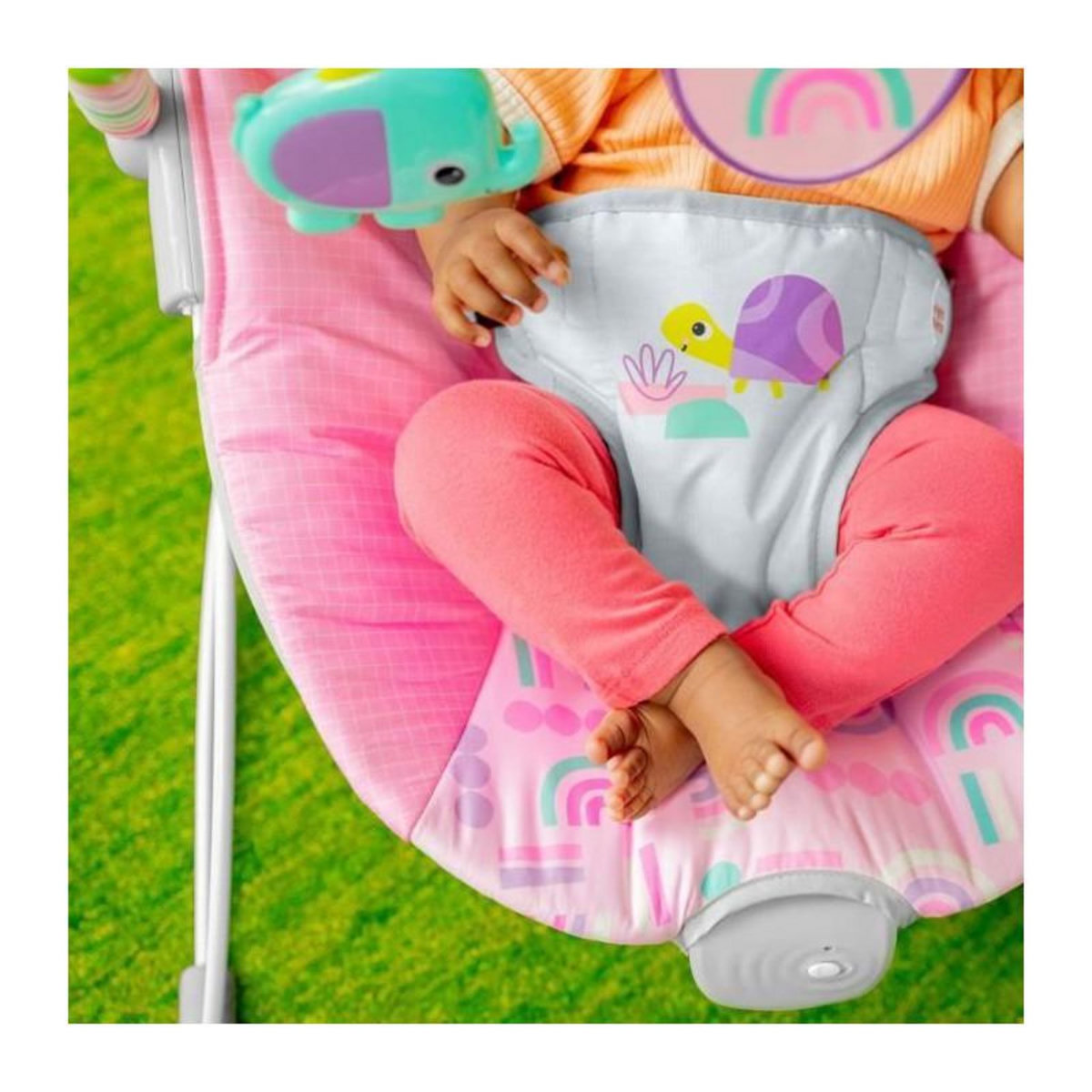Bright Starts BRIGHT STARTS Transat pink paradise, vibrations apaisantes, jouets interactifs, des la naissance