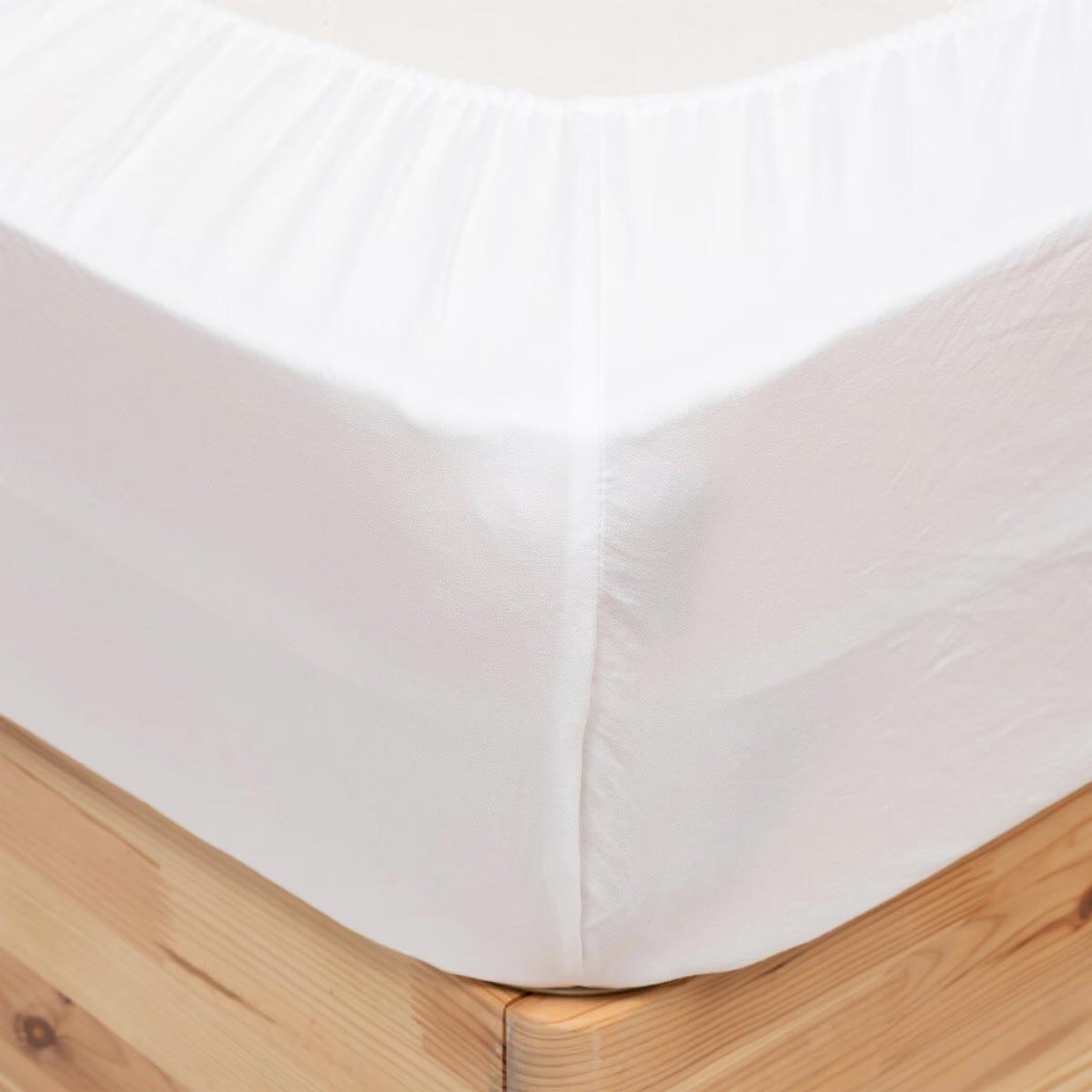 ATMOSPHERA Drap housse en microfibre  priscia  160x200cm blanc
