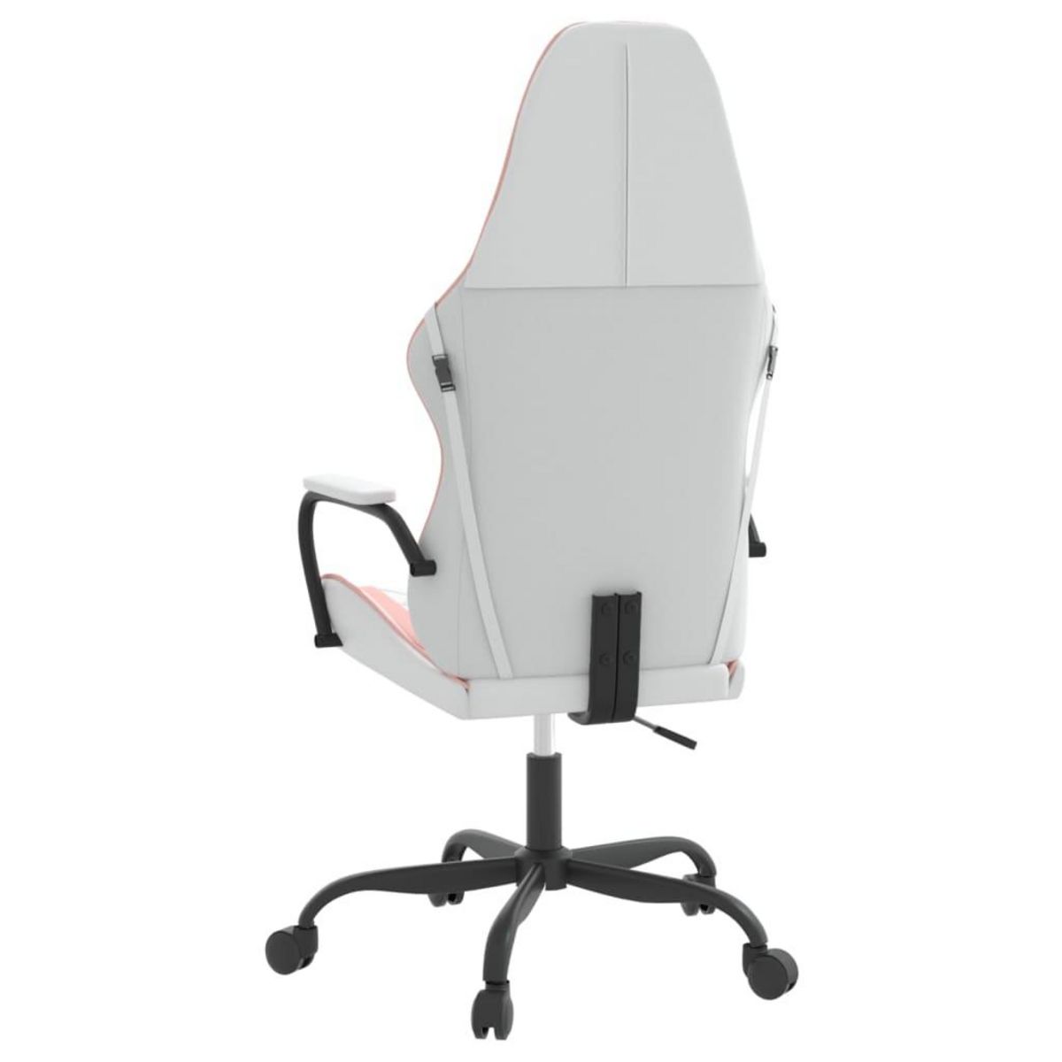 VIDAXL Chaise de jeu Blanc et rose Similicuir