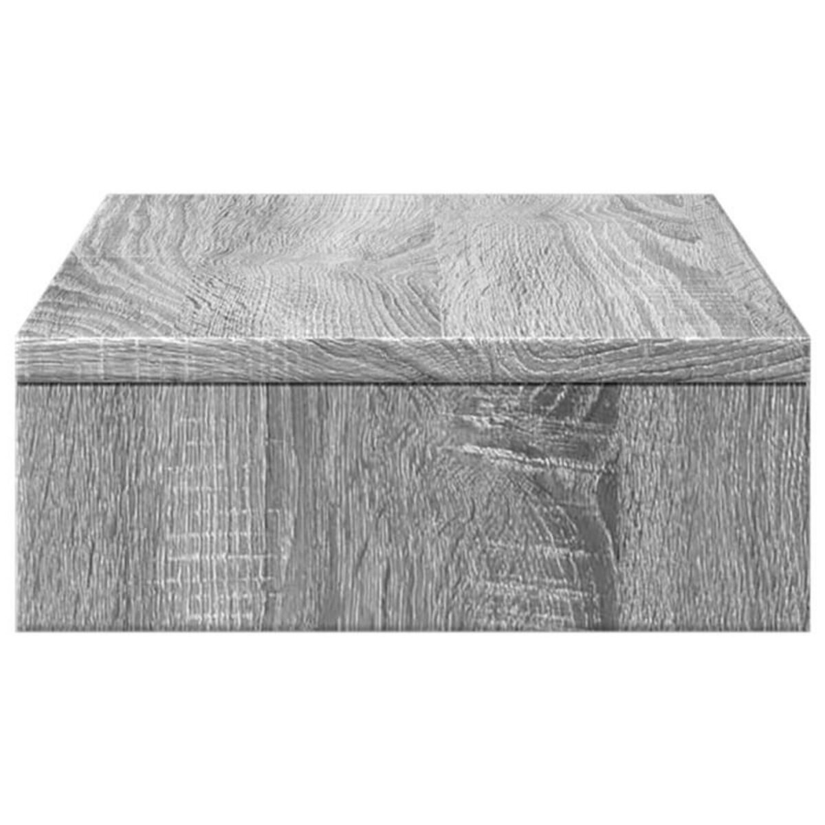 VIDAXL Support de moniteur sonoma gris 50x27x10 cm bois d ingénierie