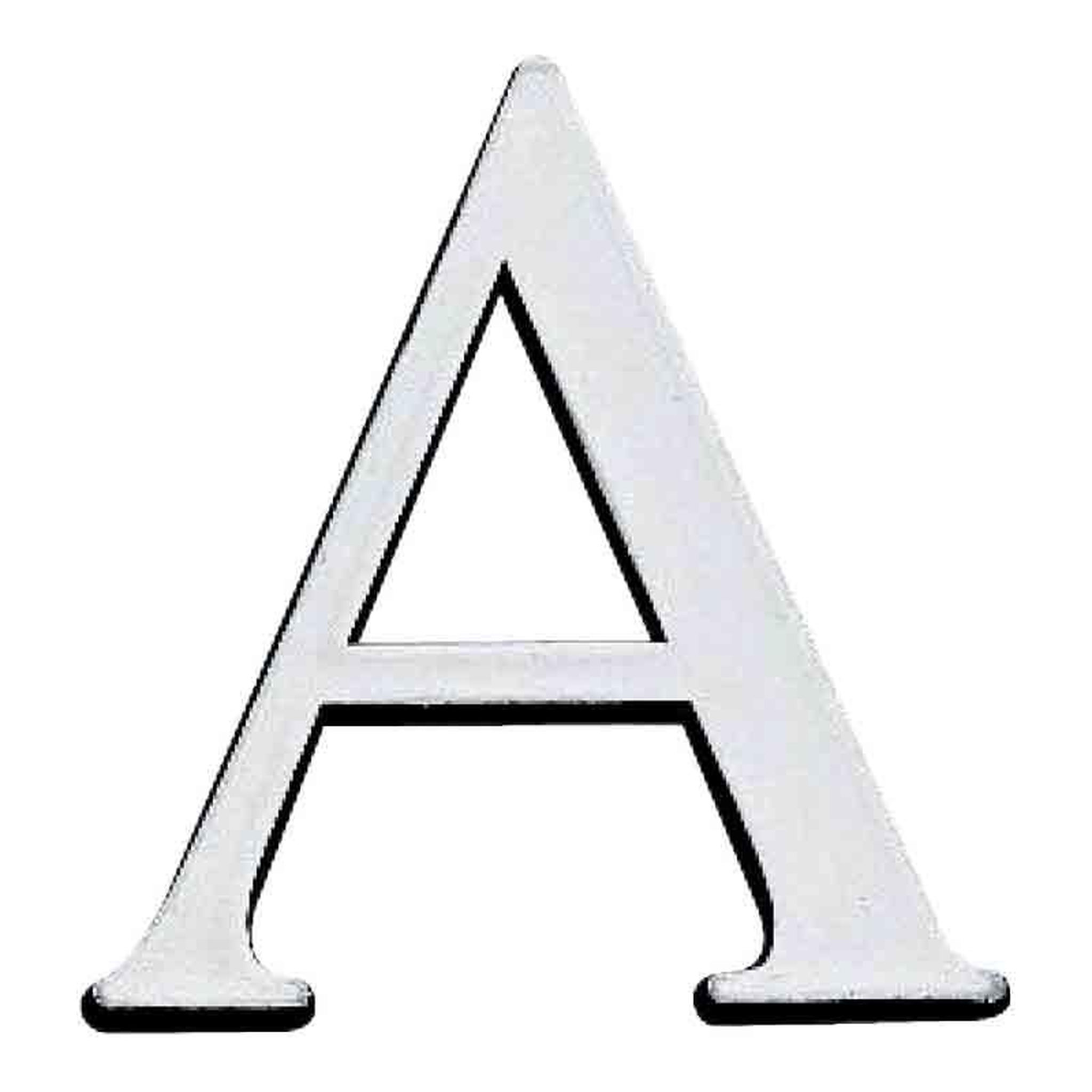 NOVAP Lettre  F  adhésive plastique relief couleur or