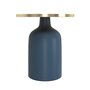 Voir la diapositive 6 : Rendez vous déco Table d'appoint ronde en métal bleu et laiton D45 cm - Lyne