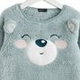 Voir la diapositive 2 : IN EXTENSO Ensemble pyjama peluche ours fille