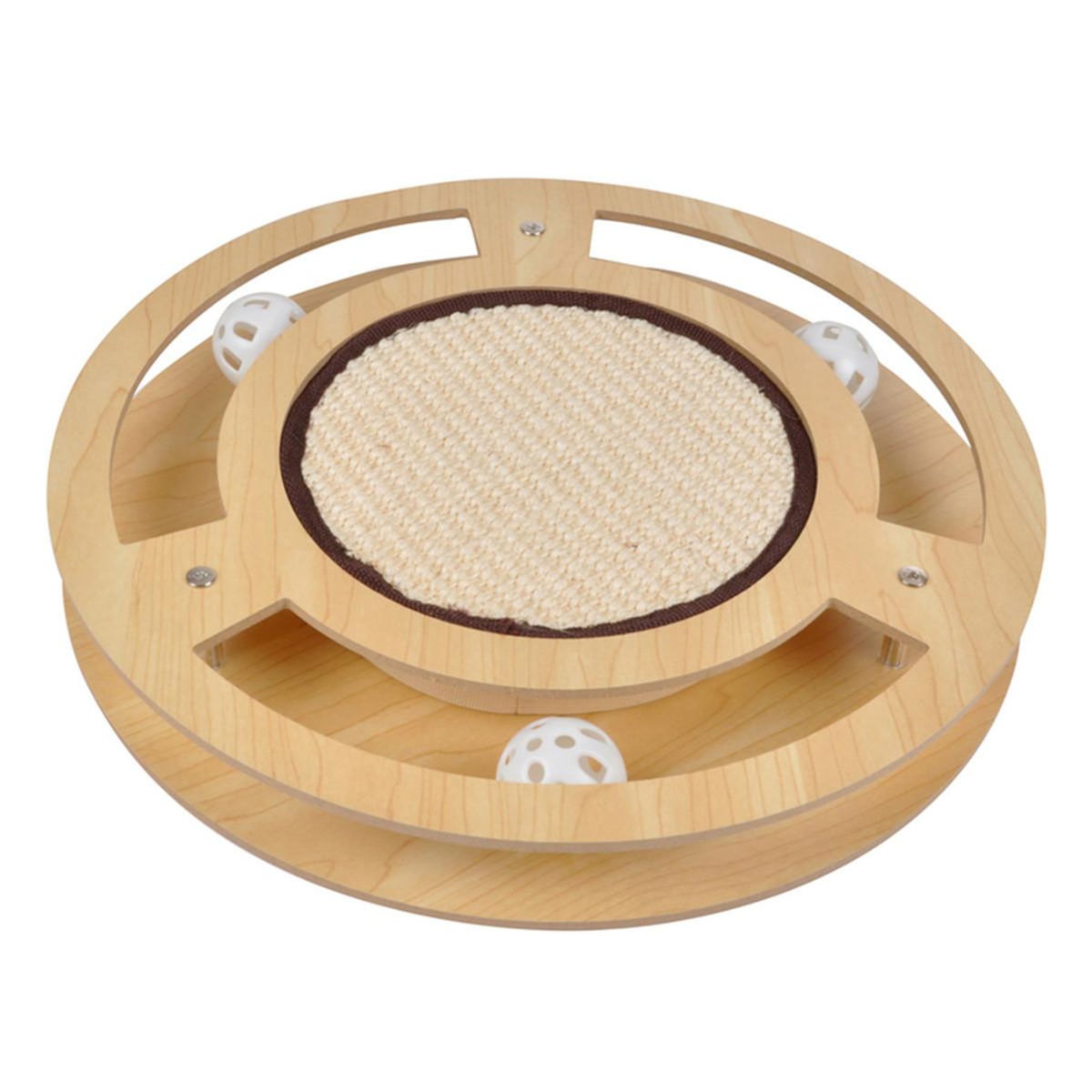 Paris Prix Jeu Interactif pour Chat  Griffoir & Tunnel  33cm Naturel