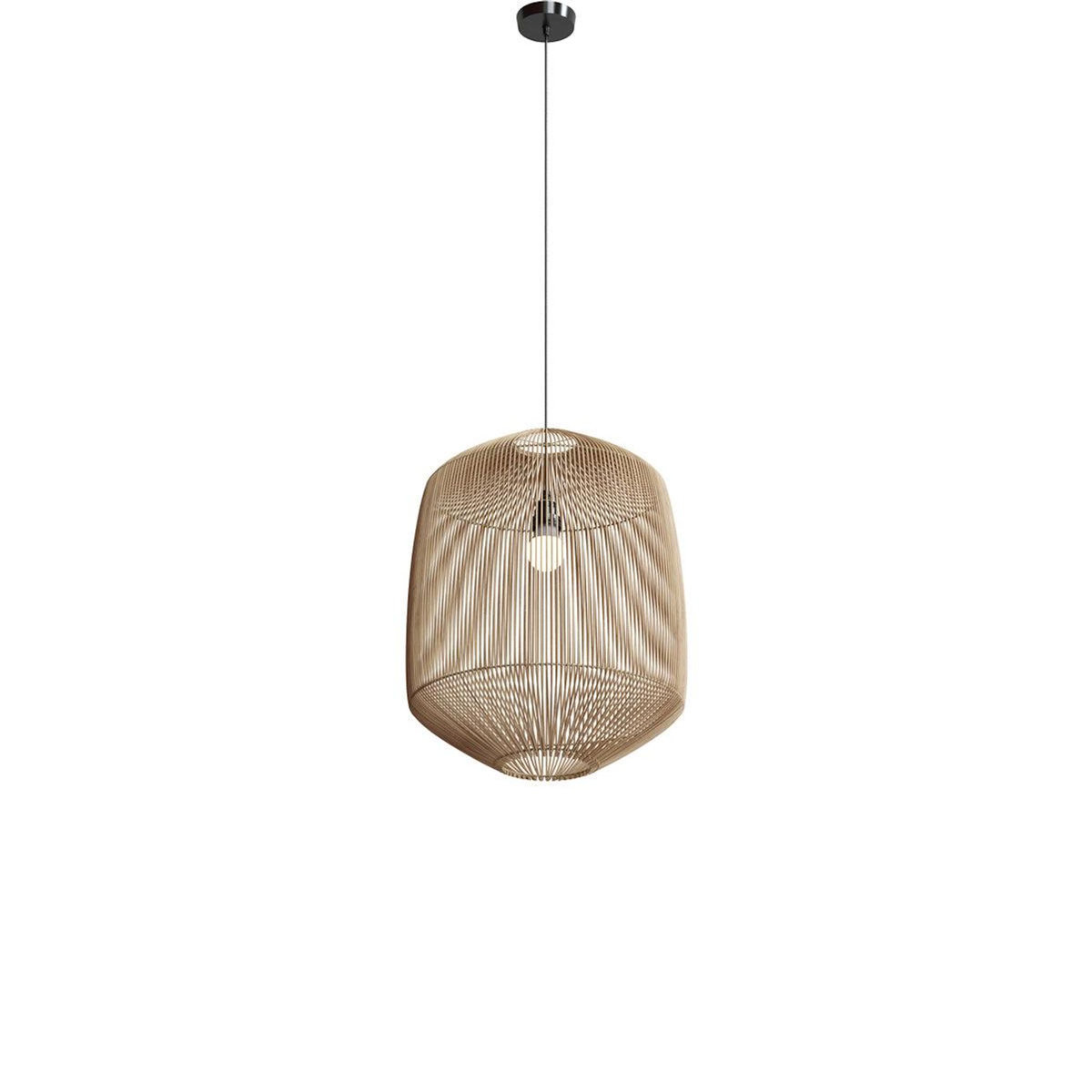 Rendez vous déco Abat-jour naturel pour suspension en rotin D40 cm - Hajar