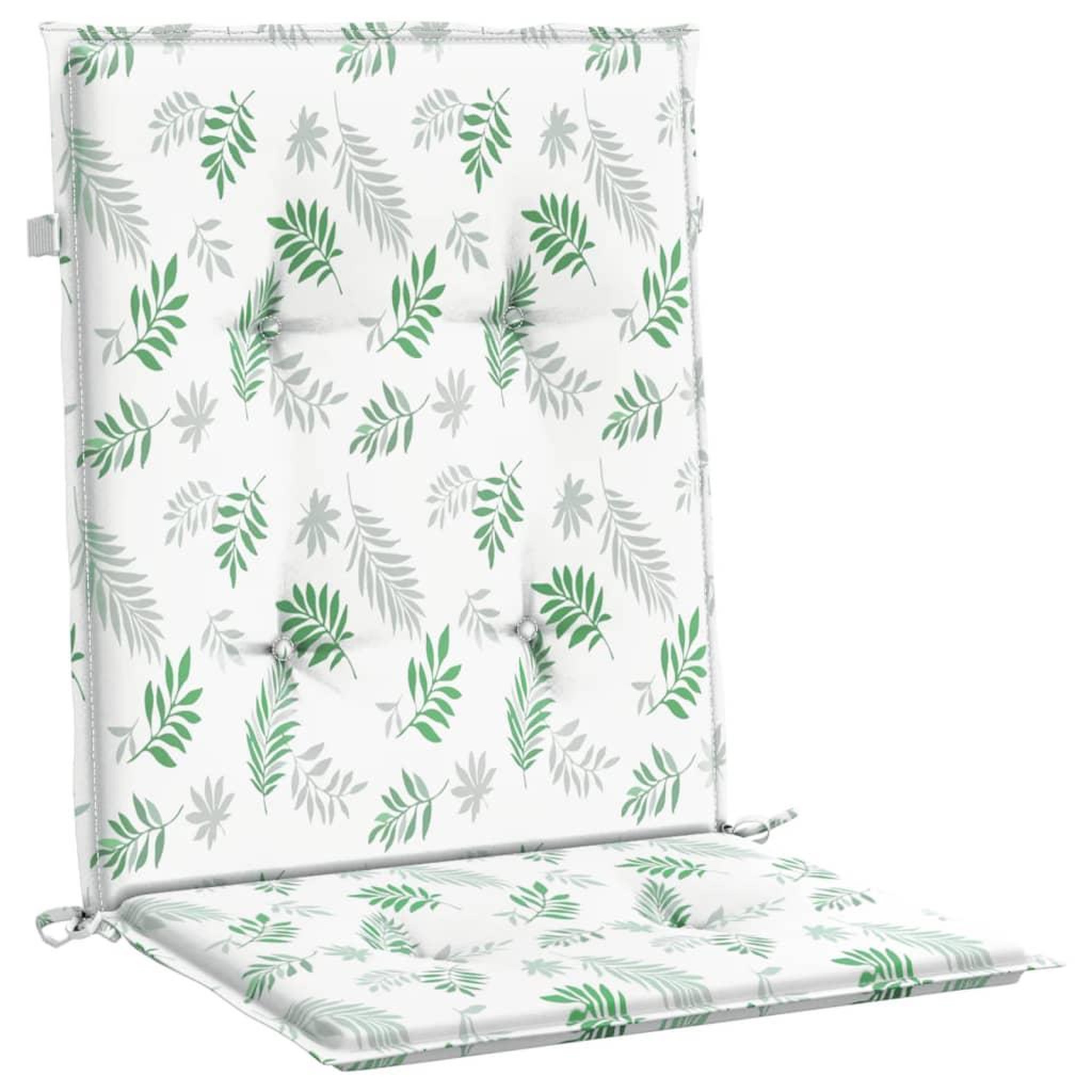 Voir la diapositive 5 : VIDAXL Coussins de chaise a dossier bas lot de 2 modele de feuille