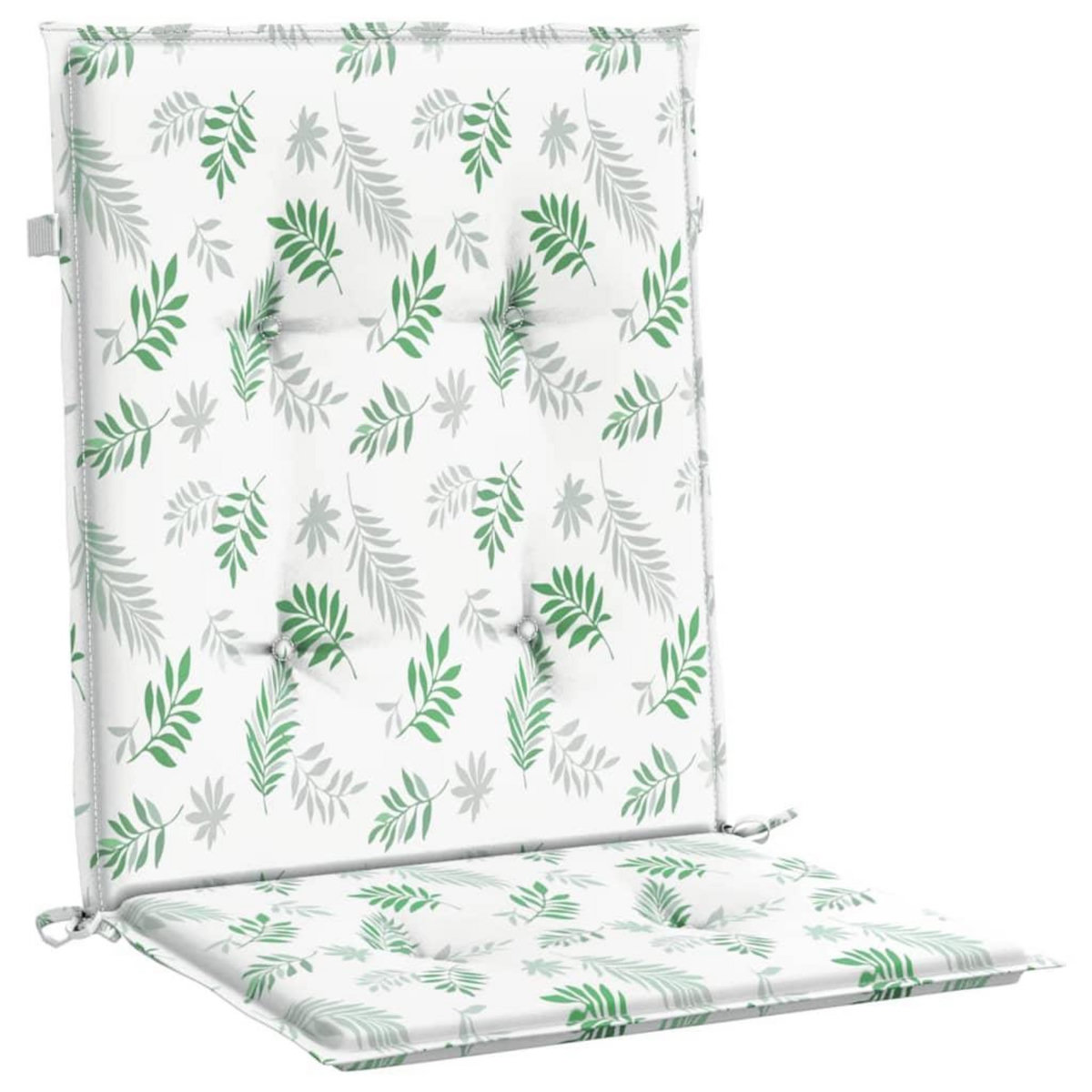 VIDAXL Coussins de chaise a dossier bas lot de 2 modele de feuille