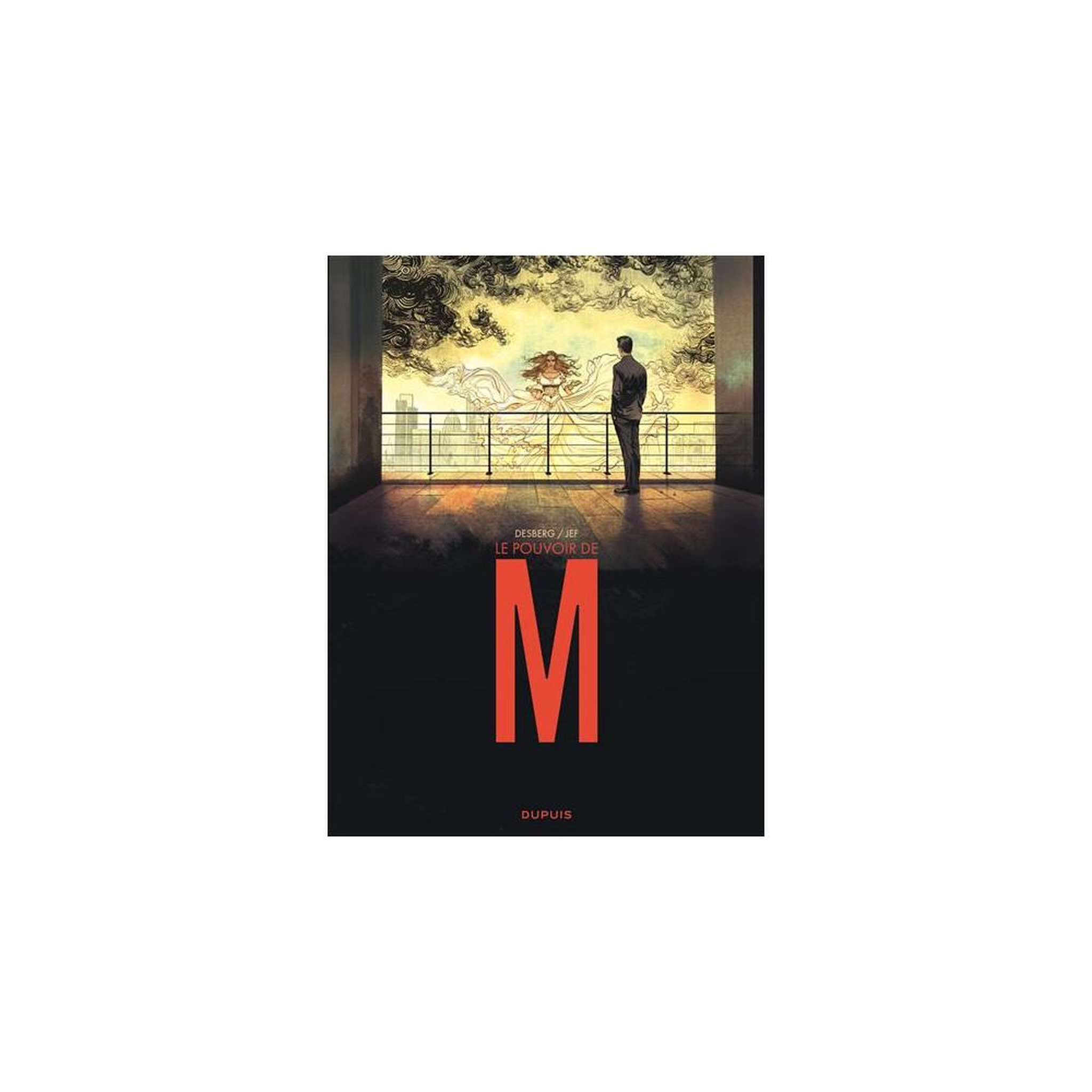 Album bd le pouvoir de m en noir fantastique, stephen desberg, illustré par jef