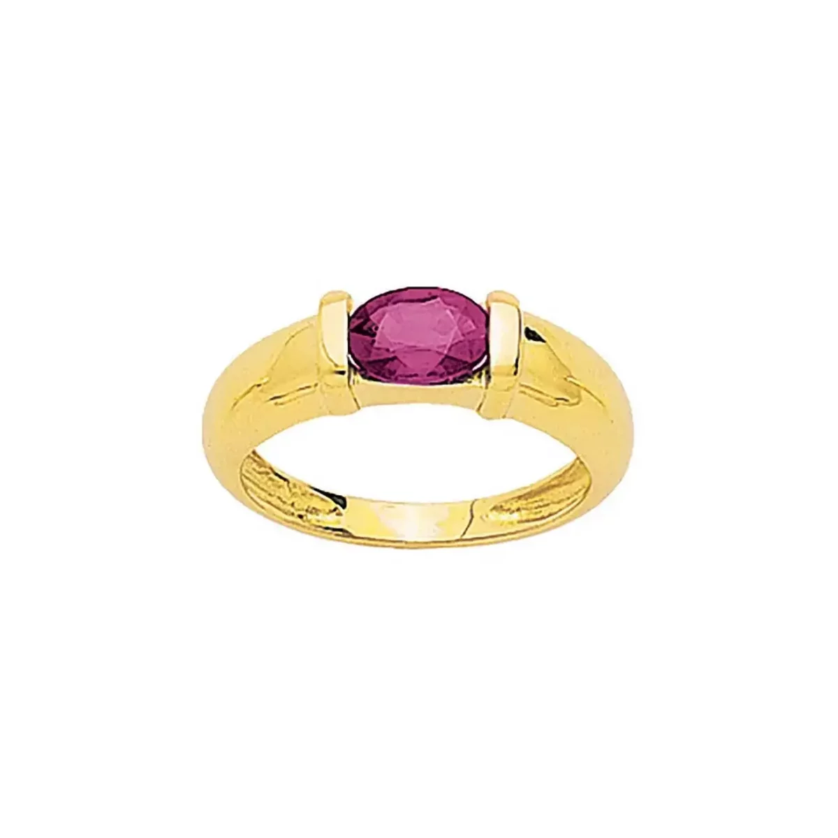 Tousmesbijoux Bague Femme rubis Or 18 Carats pas cher Auchan.fr